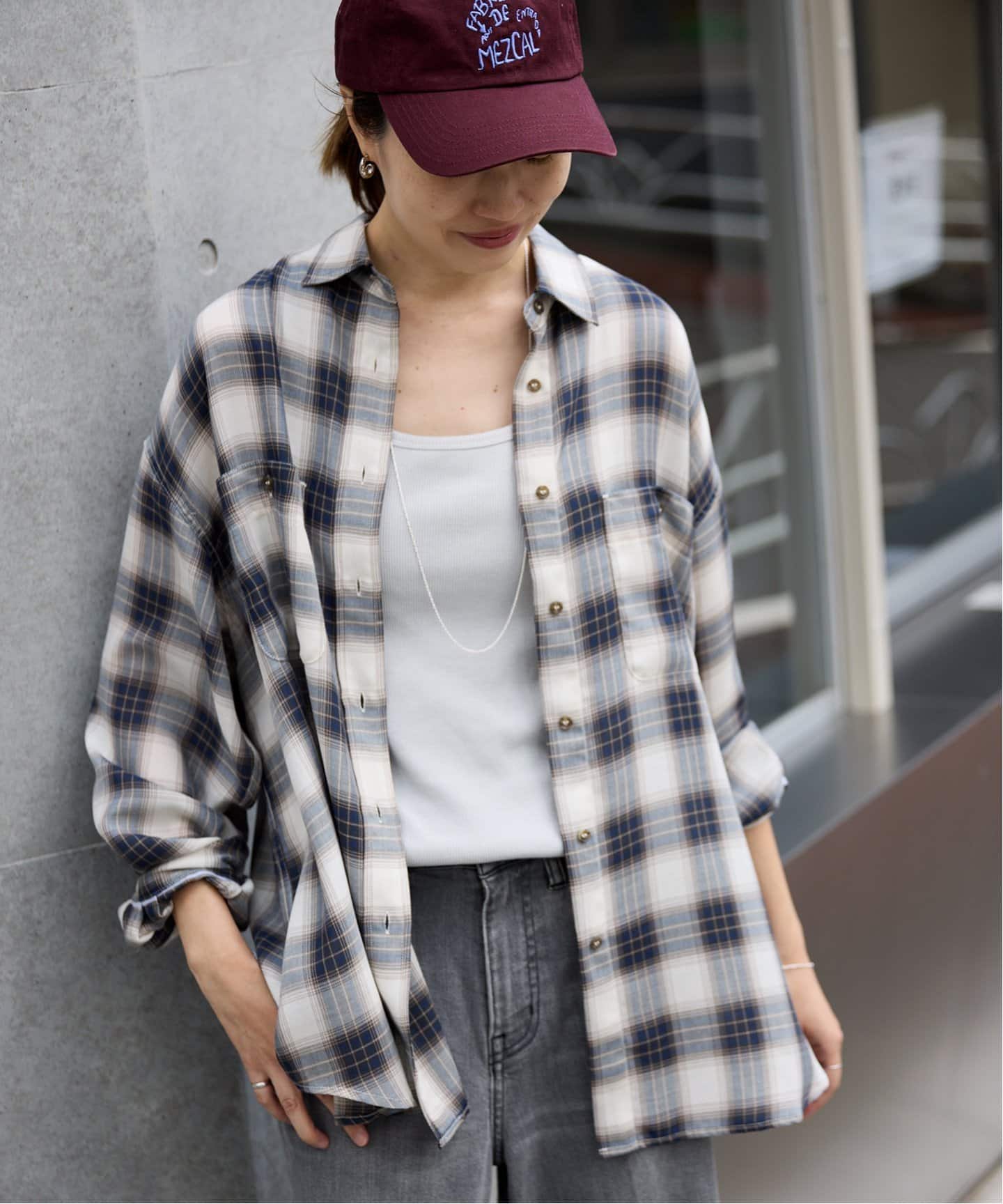 SLOBE IENA　ビエラチェックルーズシャツ　チェック柄　ルーズフィット ビエラチェックルーズシャツ | スローブ イエナ(SLOBE IENA