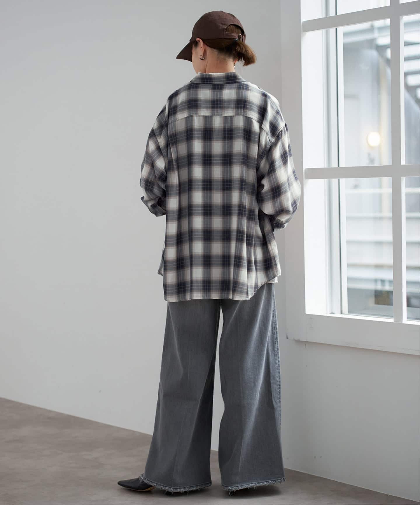 ビエラルーズチェックシャツ スローブ イエナ SLOBE IENA 《追加予約》ビエラチェックルーズ