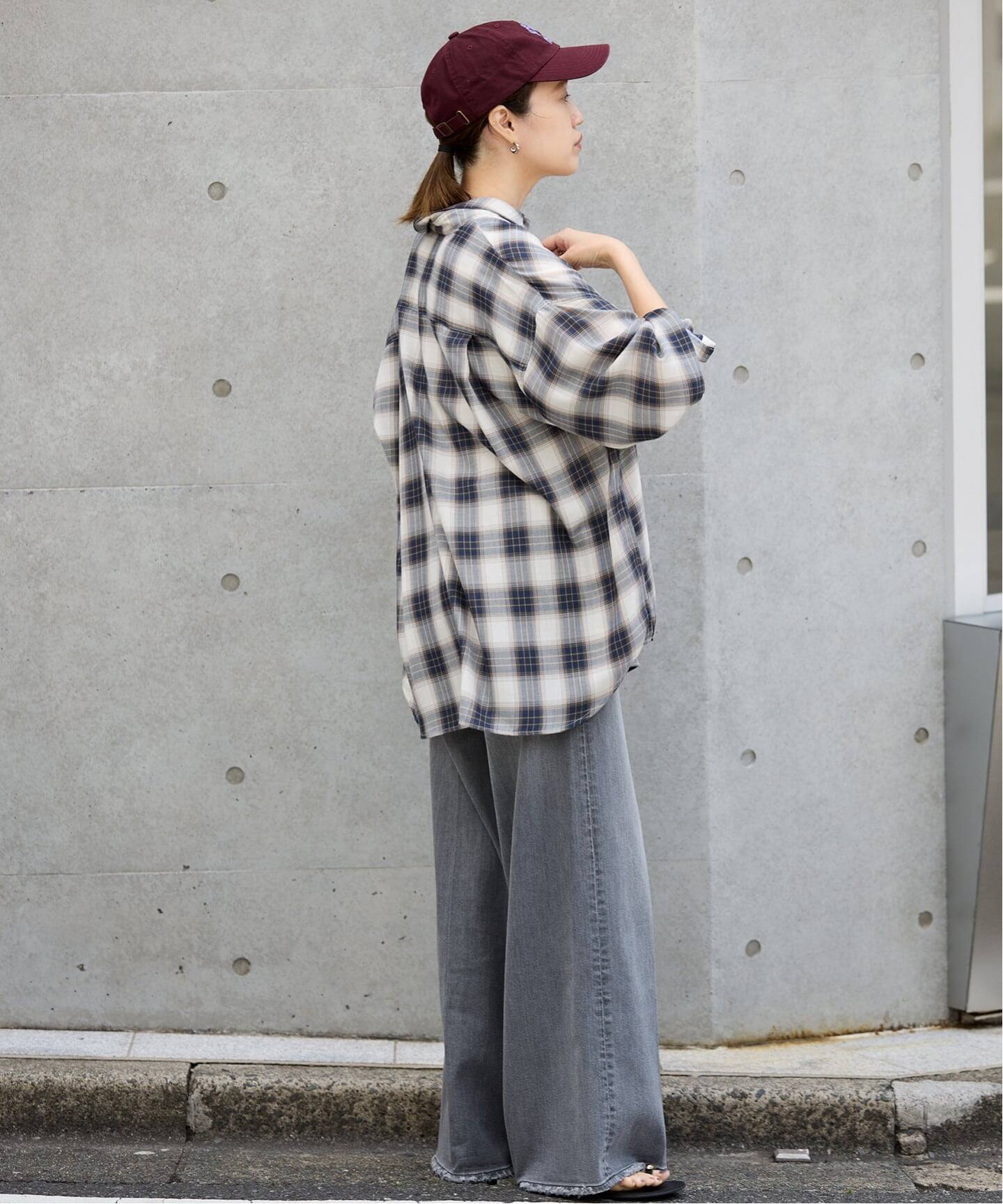 追加》ビエラチェックルーズシャツ（シャツ／ブラウス）｜SLOBE