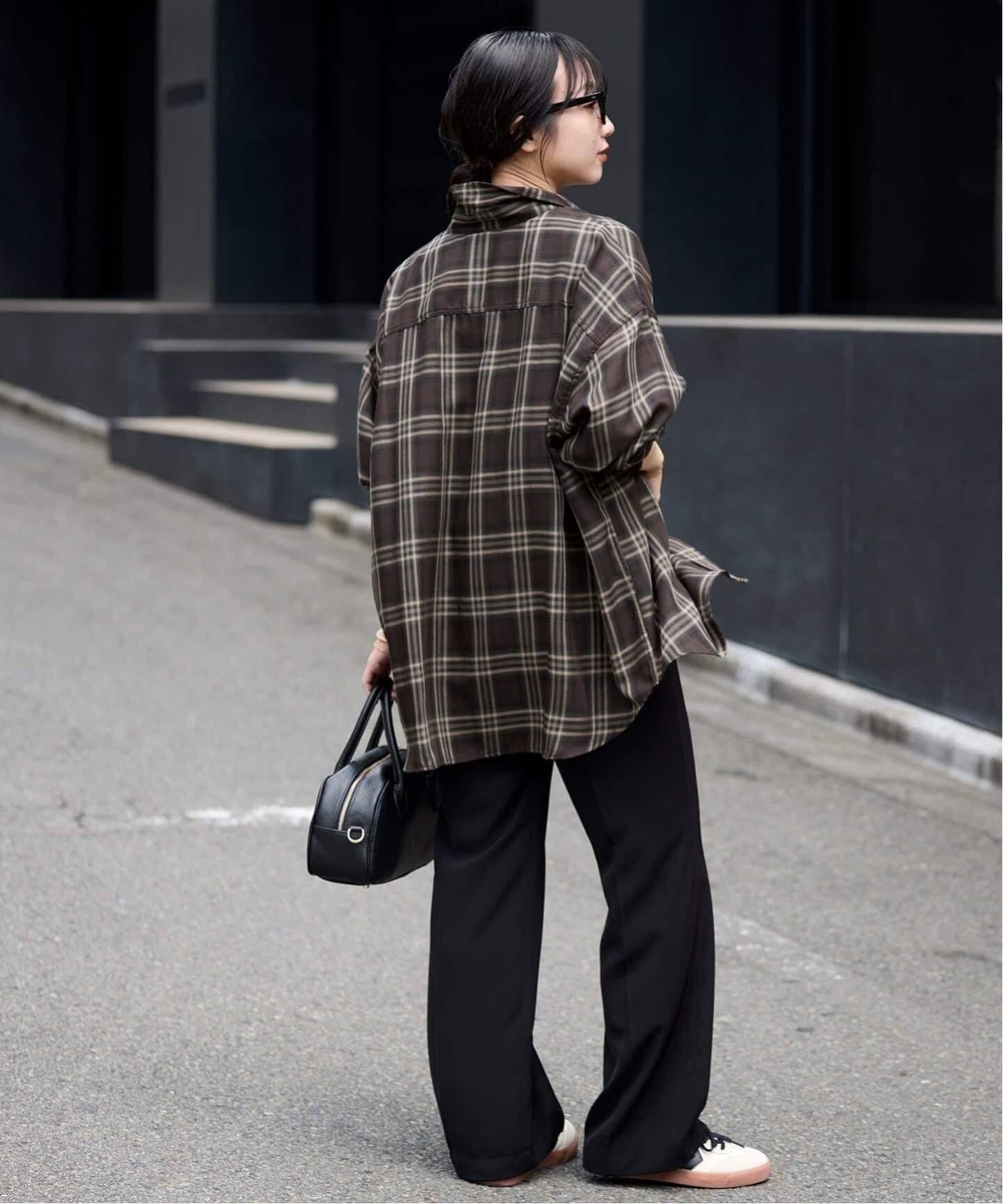 WEB・一部店舗限定/追加2予約》ビエラチェックルーズシャツ