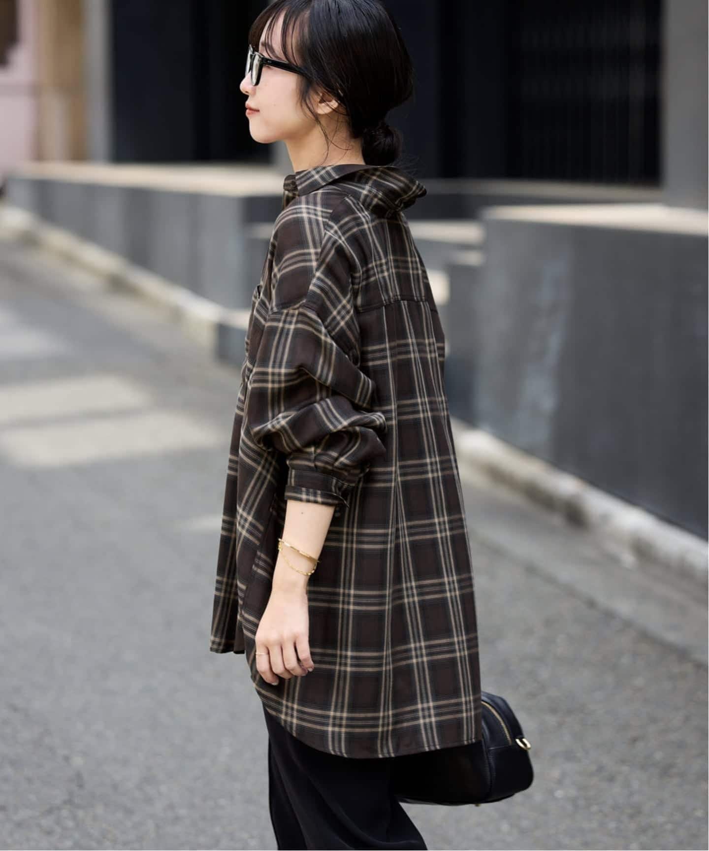 SLOBE IENA 新品 ビエラチェックルーズシャツ WEB・一部店舗限定/追加2予約》ビエラチェックルーズシャツ