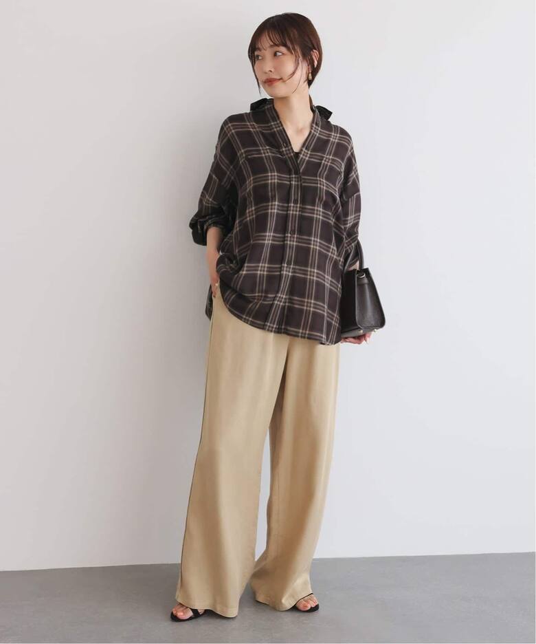 WEB・一部店舗限定/追加2》ビエラチェックルーズシャツ（シャツ 