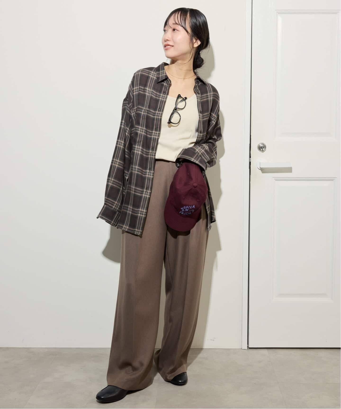 WEB・一部店舗限定/追加2予約》ビエラチェックルーズシャツ