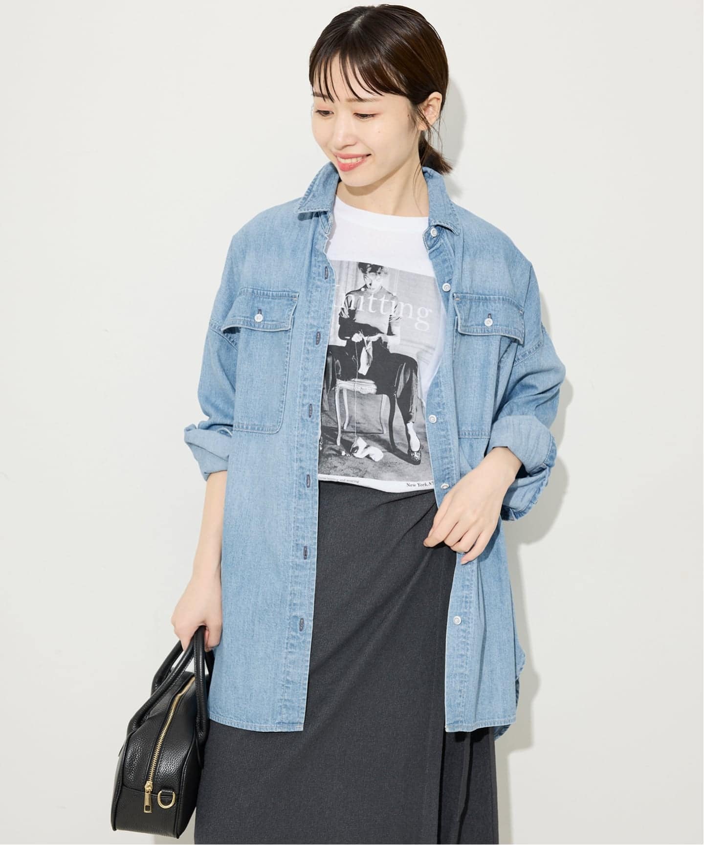 SLOBE IENA【Healthy DENIM】別注ビッグシャツ ce014-76124-03b.jpg?basethum=225