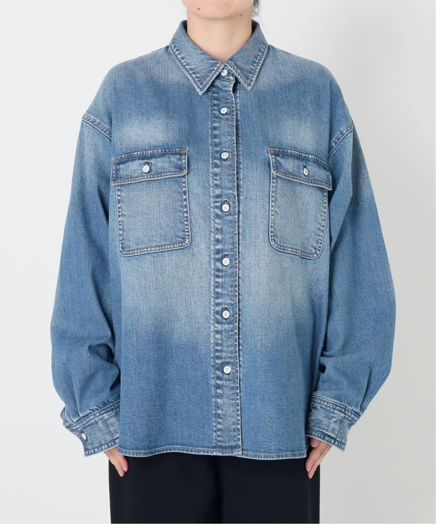 スローブイエナ デニムシャツ SLOBE IENA ブラウス シャツ 「WEB限定/追加3」LE DENIM BDU
