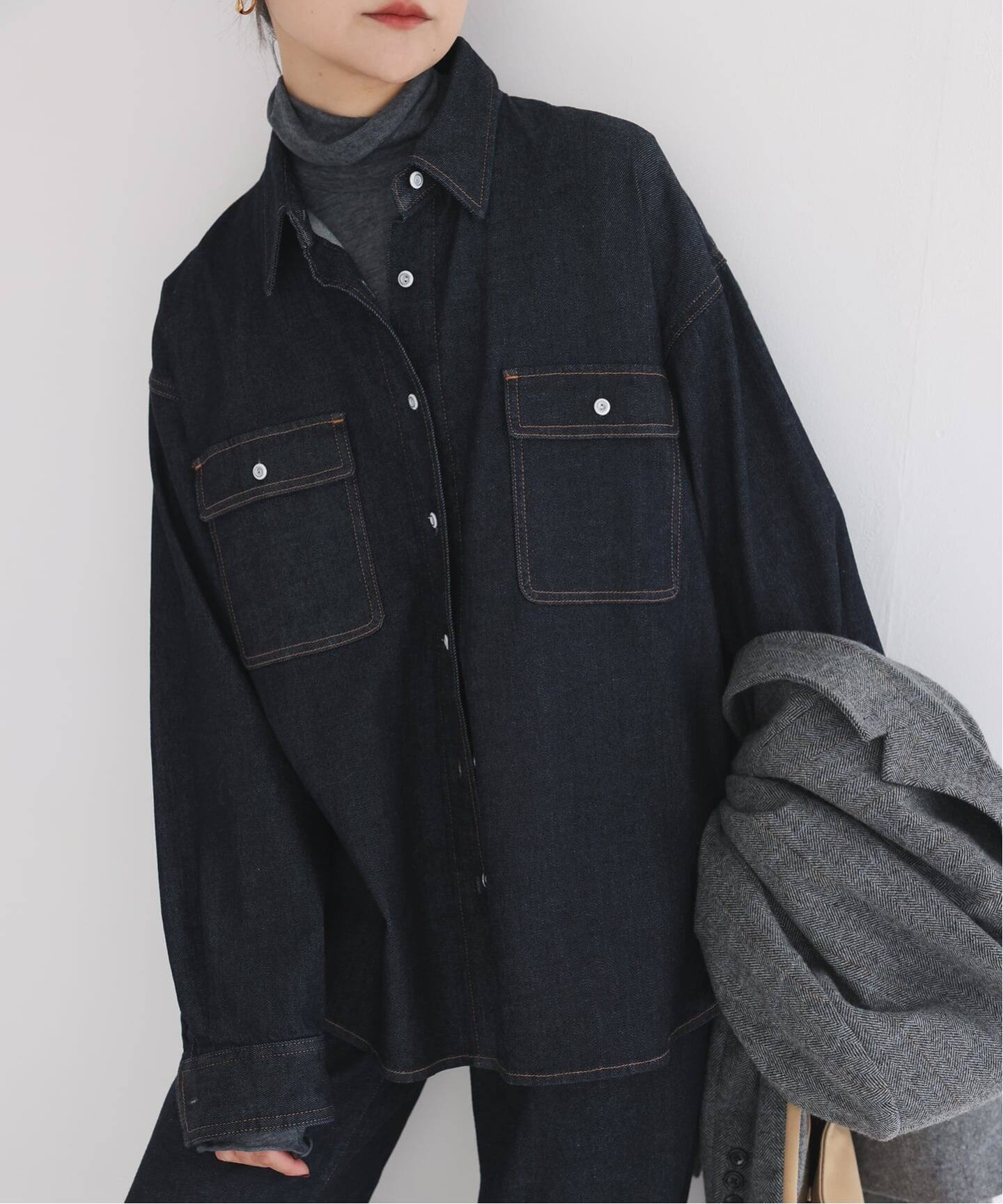 Healthy DENIM/ヘルシーデニム SLOBE別注 デニムシャツ petit Almond 