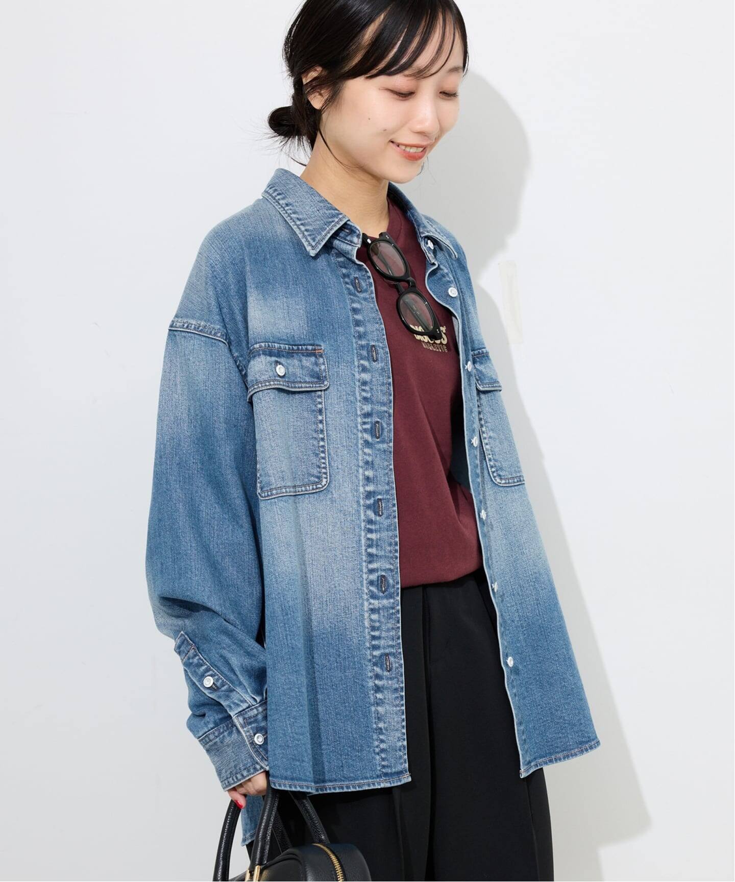 Healthy DENIM/ヘルシーデニム SLOBE別注 デニムシャツ petit Almond 
