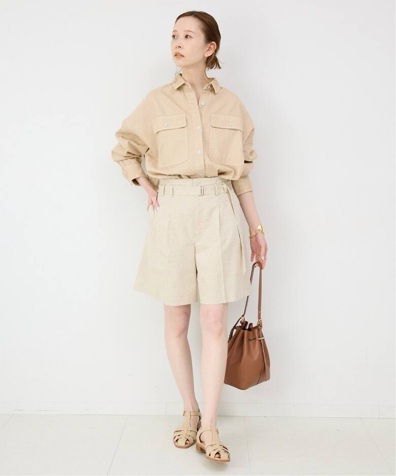追加》Healthy DENIM/ヘルシーデニム SLOBE別注 ビッグシャツ ALMOND 