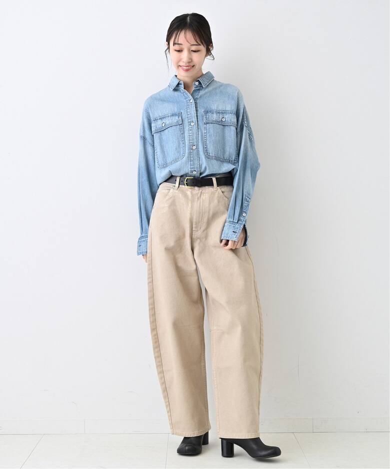 追加》Healthy DENIM/ヘルシーデニム SLOBE別注 ビッグシャツ ALMOND 