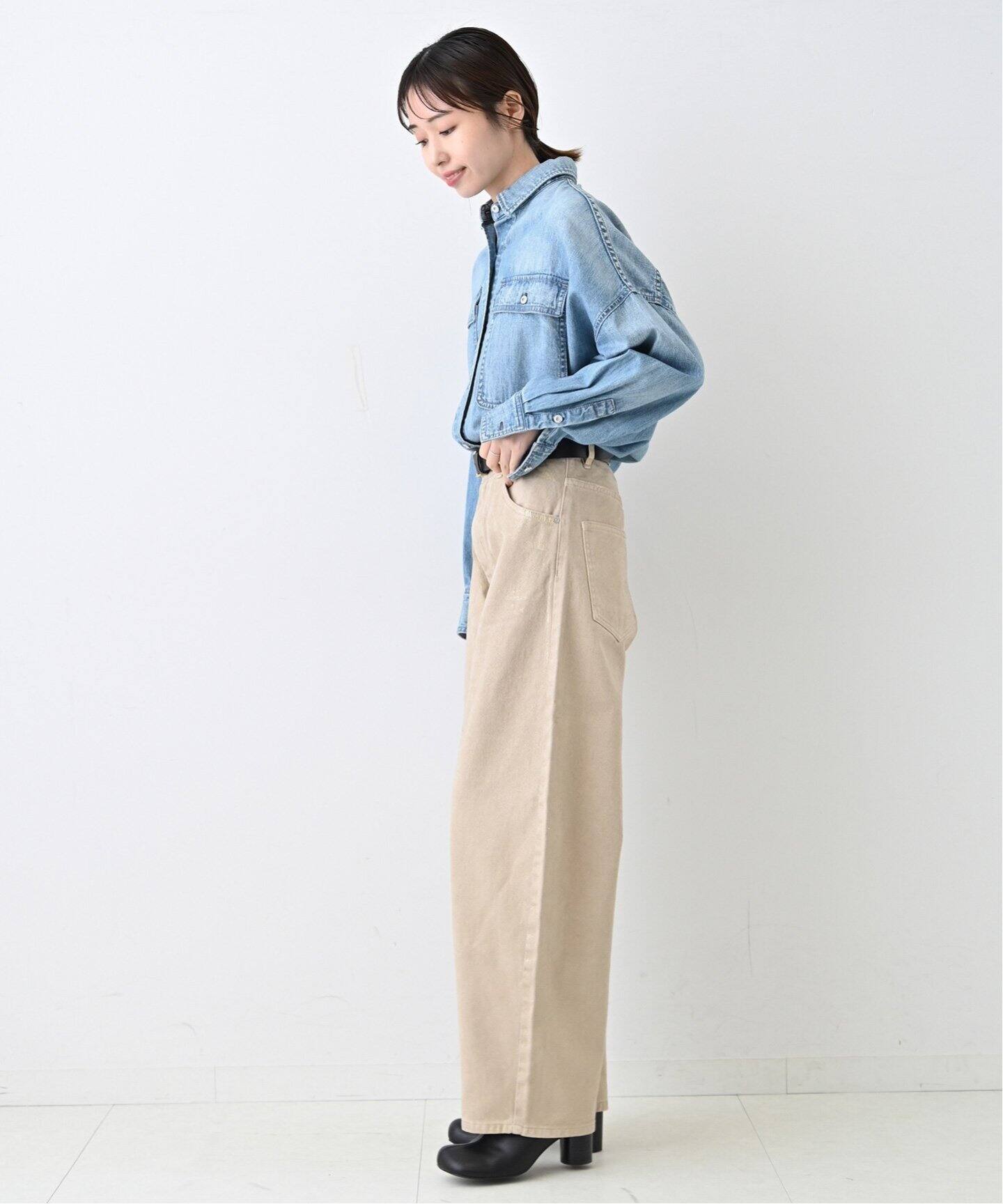 追加》Healthy DENIM/ヘルシーデニム SLOBE別注 ビッグシャツ ALMOND 