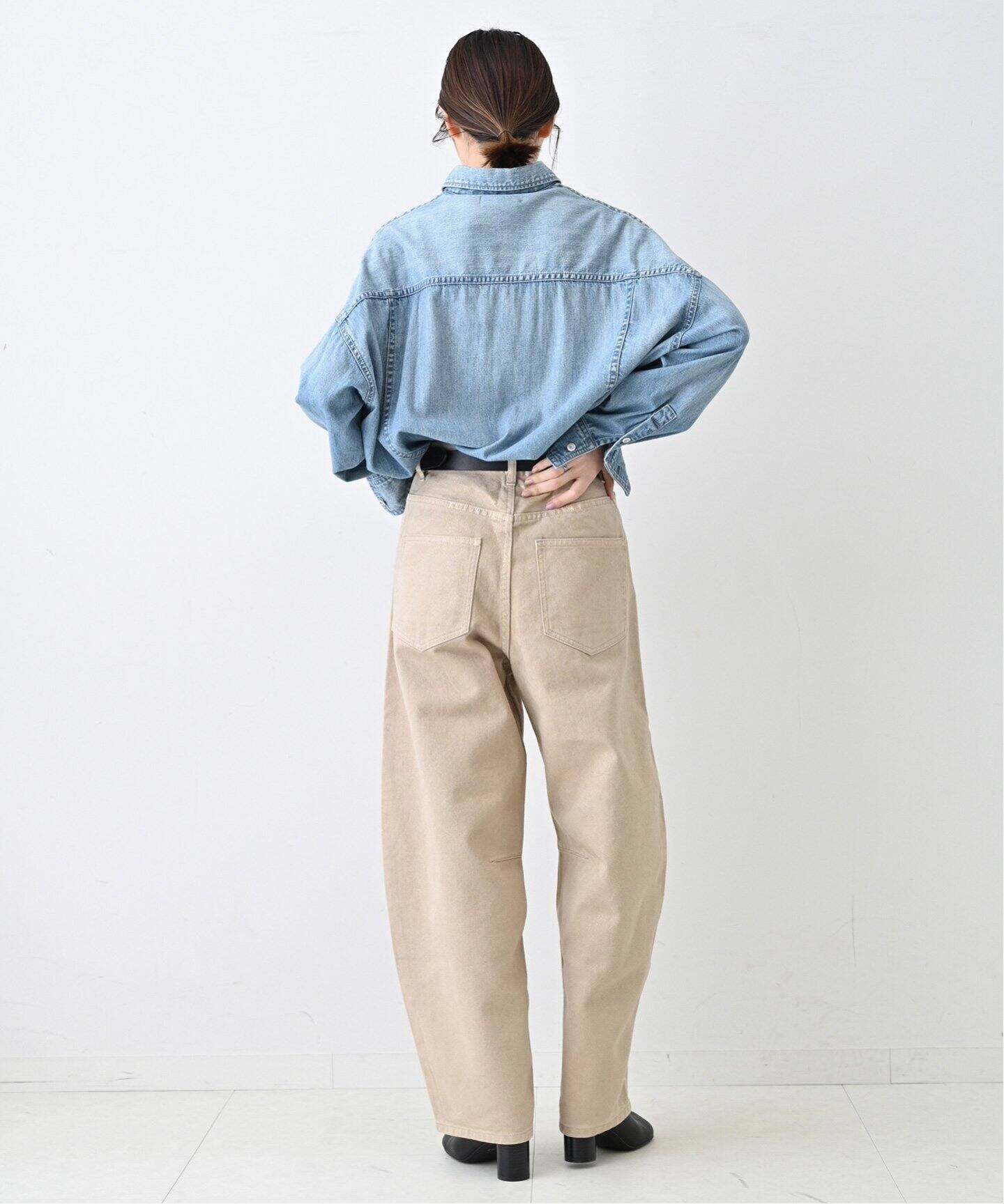 追加》Healthy DENIM/ヘルシーデニム SLOBE別注 ビッグシャツ ALMOND 
