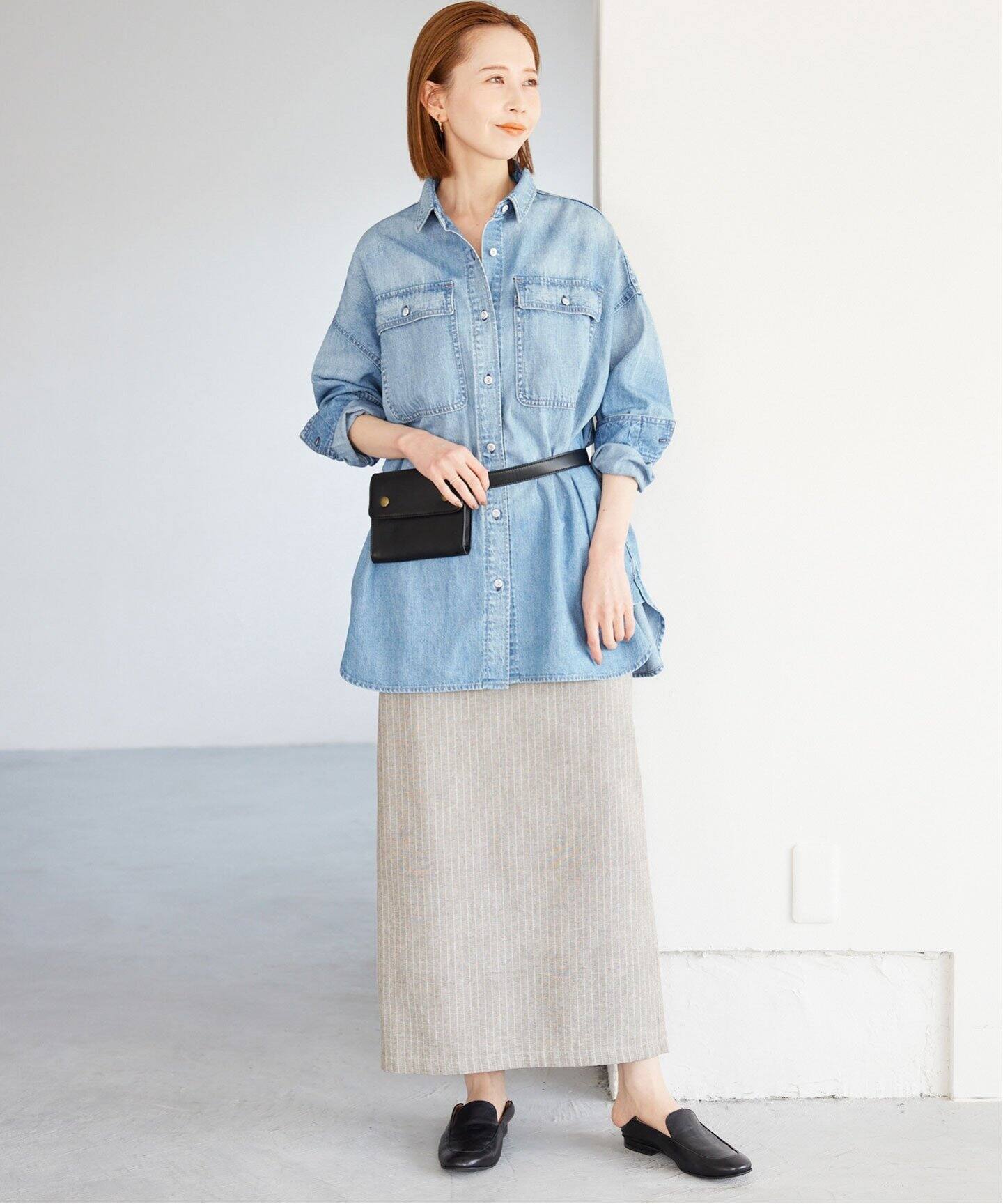 追加》Healthy DENIM/ヘルシーデニム SLOBE別注 ビッグシャツ ALMOND 