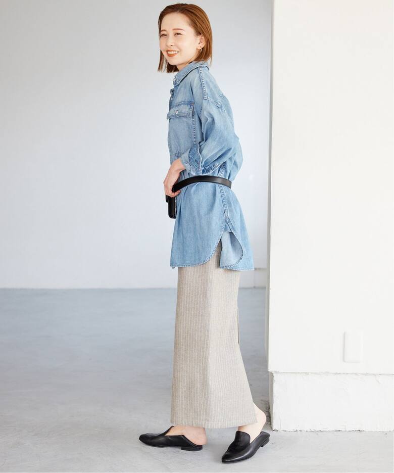 追加》Healthy DENIM/ヘルシーデニム SLOBE別注 ビッグシャツ ALMOND 