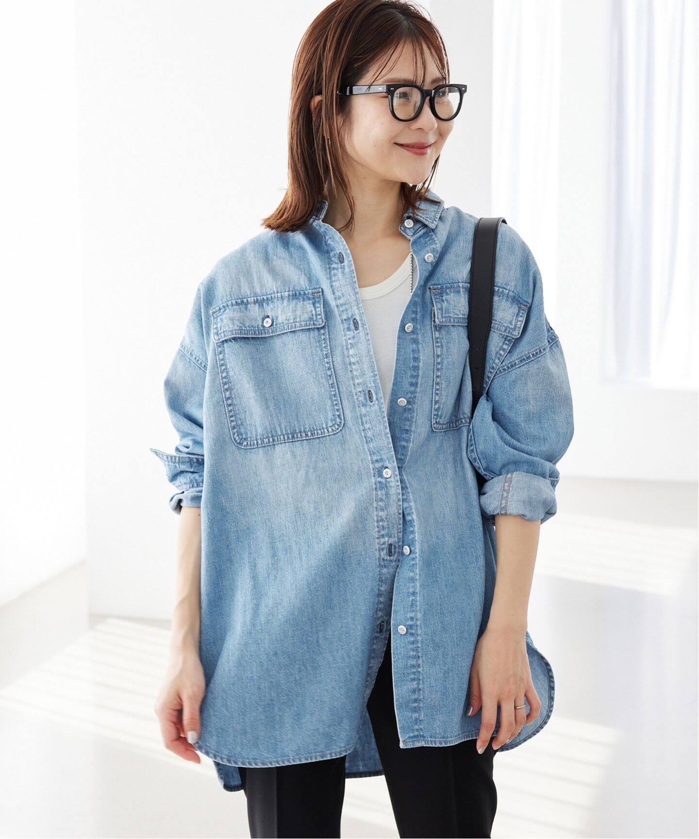 追加》Healthy DENIM/ヘルシーデニム SLOBE別注 ビッグシャツ ALMOND 