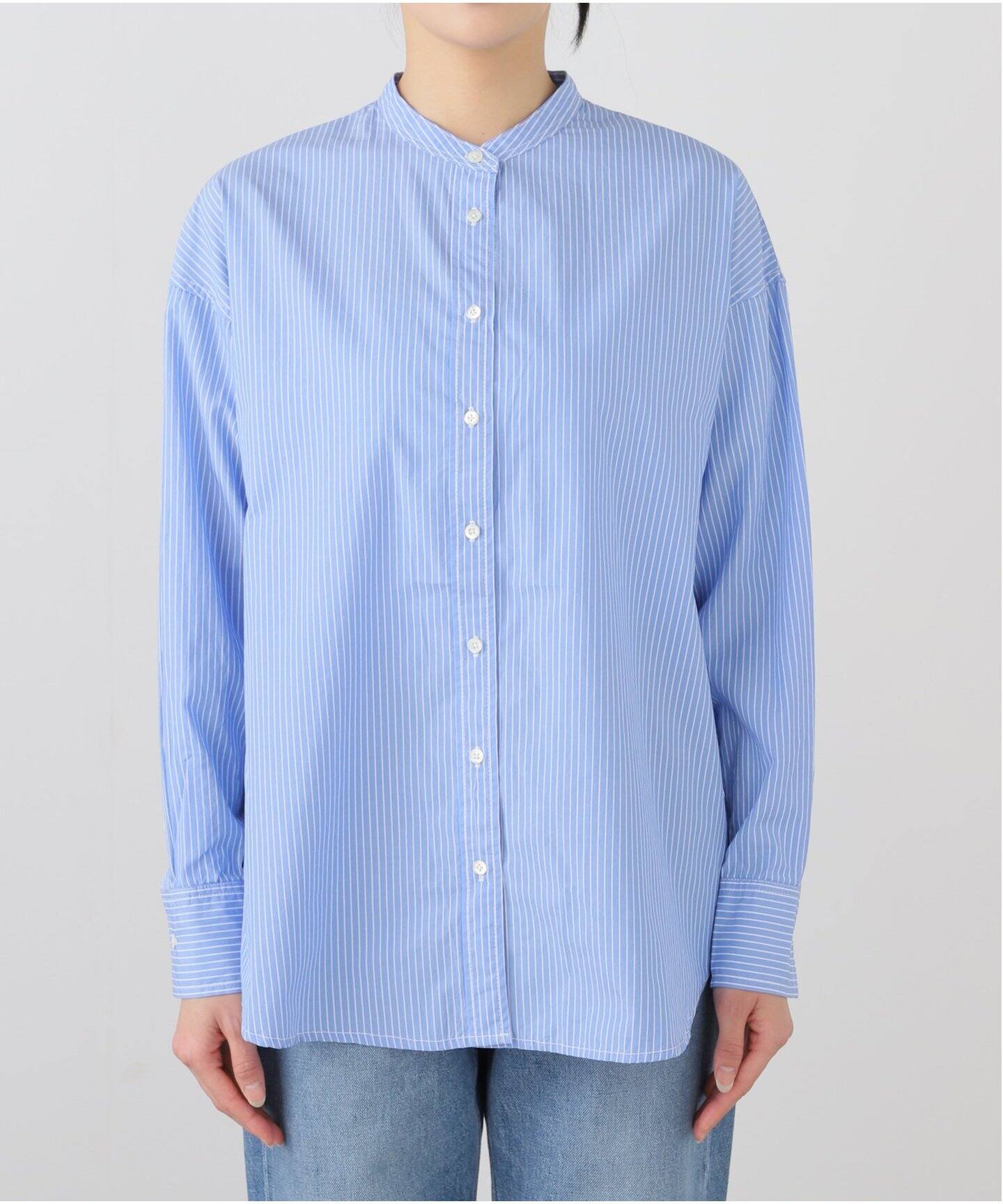ROYAL NAVY/ロイヤルネイビー SLOBE別注 バンドカラーシャツ（シャツ 