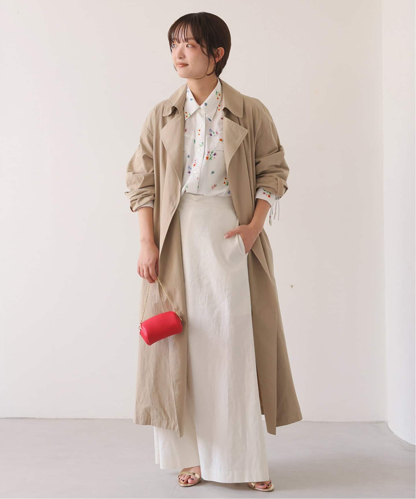 SLOBE IENA margaux flowerwestern シャツ コラボ margaux/マルゴー flower western シャツ（シャツ／ブラウス