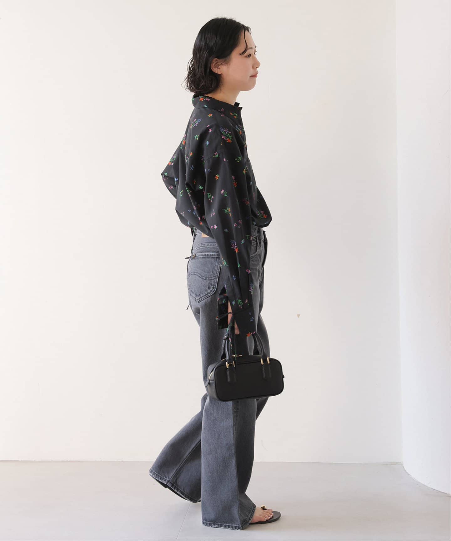 SLOBE IENA margaux/マルゴーflowerwestern シャツ SLOBE IENA｜《追加》margaux/マルゴー flower western シャツ