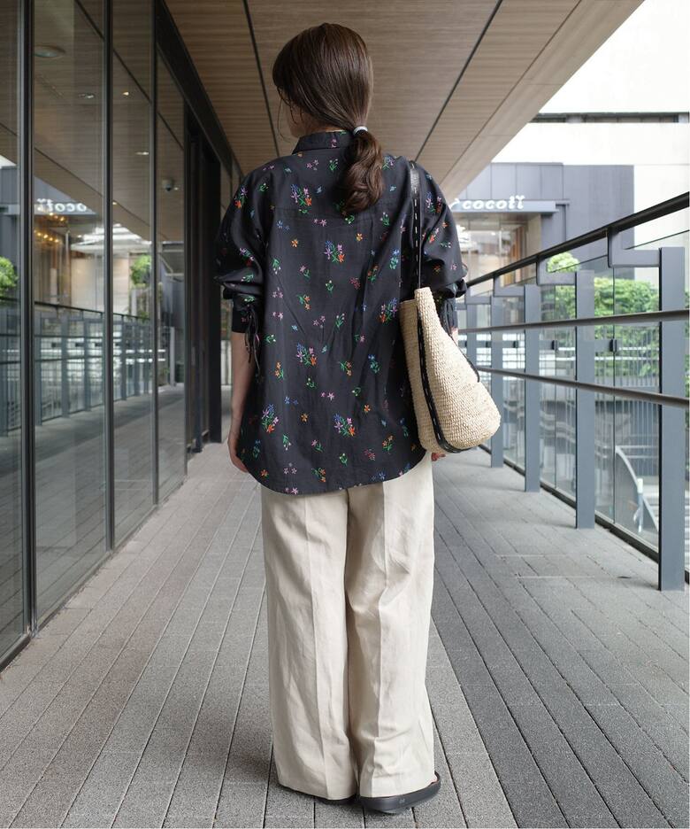 追加》margaux/マルゴー flower western シャツ（シャツ／ブラウス 