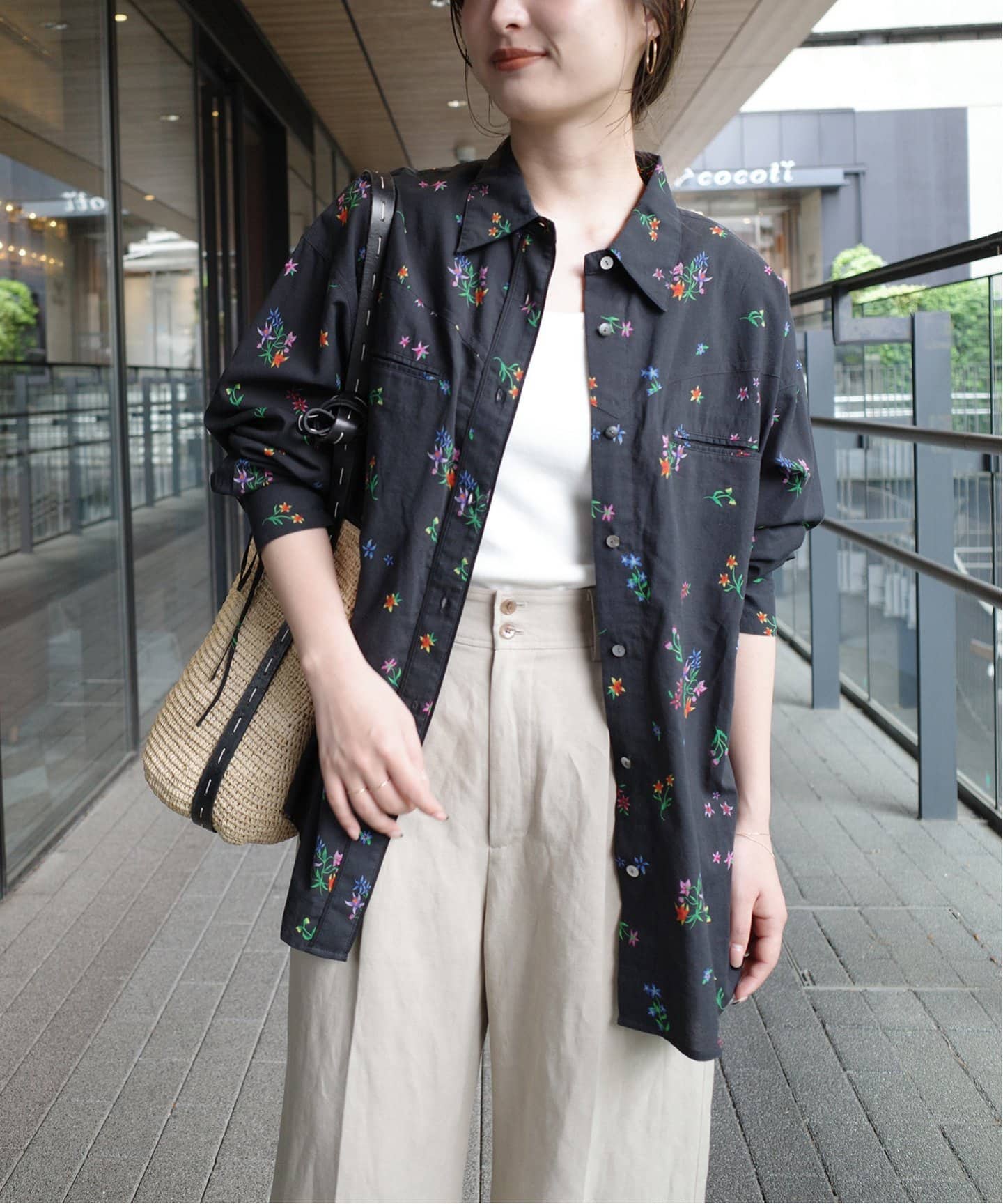 追加》margaux/マルゴー flower western シャツ（シャツ
