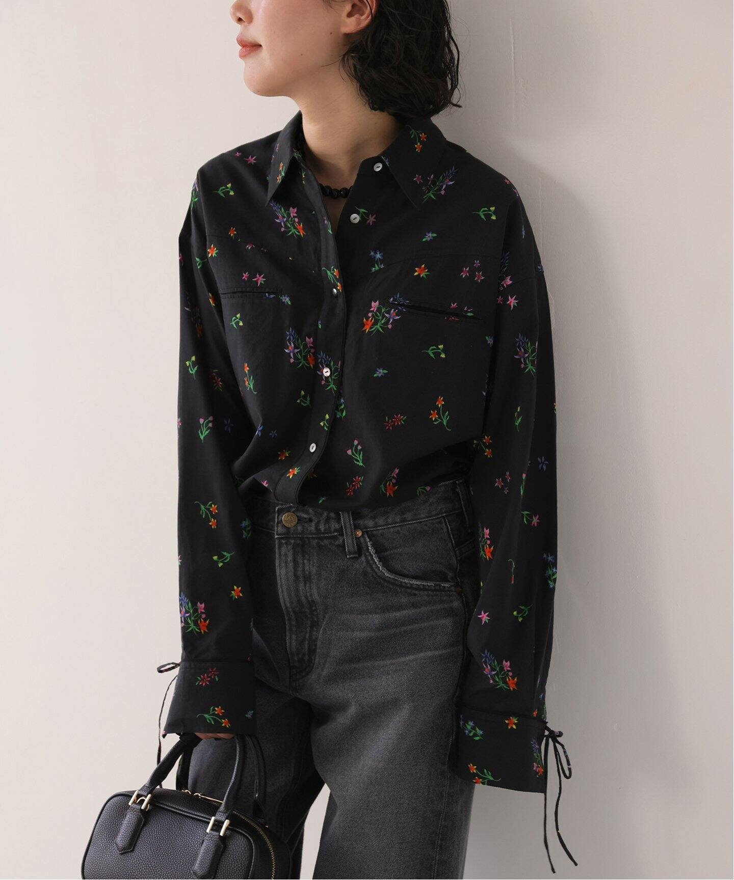 追加》margaux/マルゴー flower western シャツ（シャツ／ブラウス 