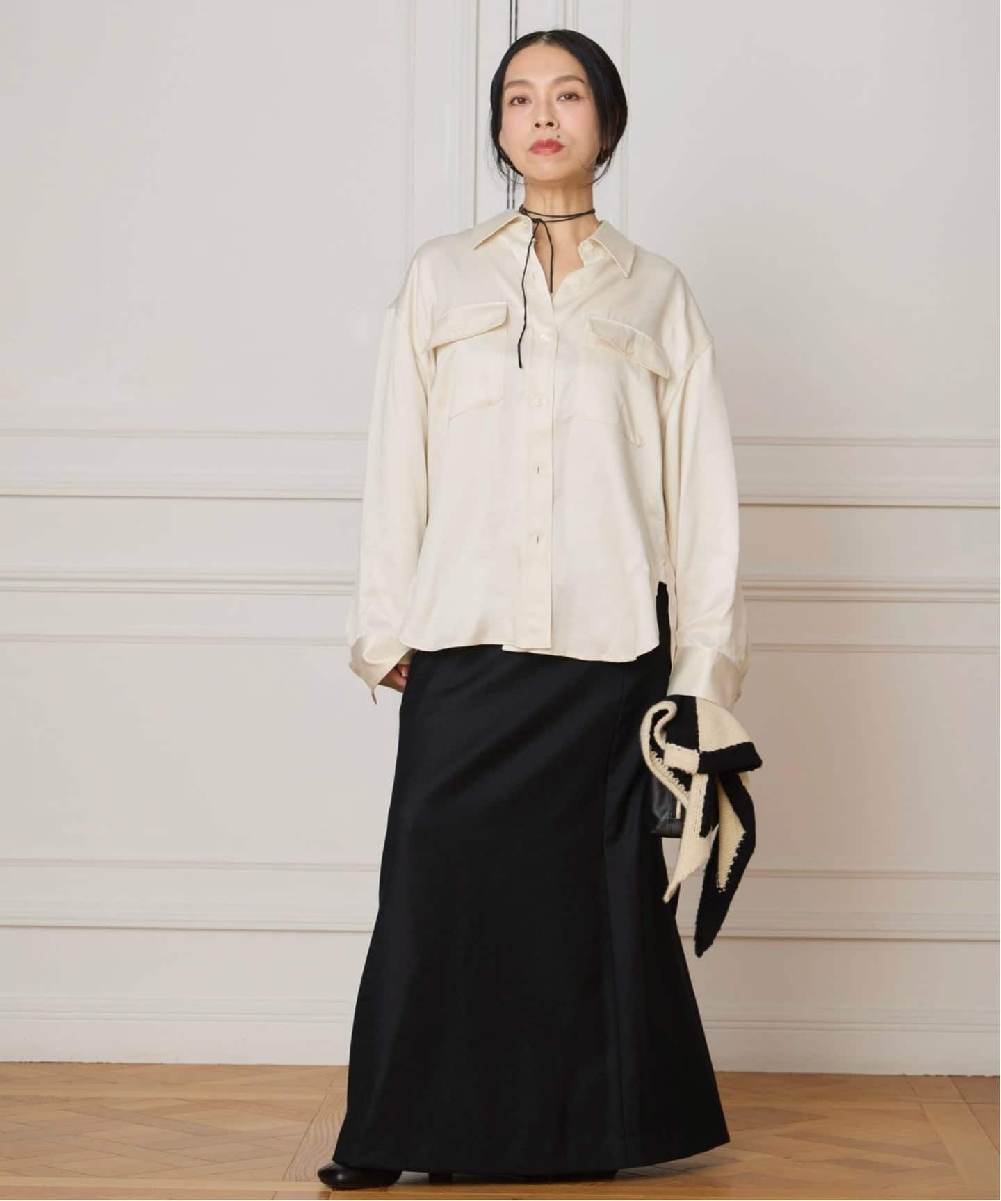 IENA ツイルロング シャツブラウス IENA（イエナ）の「ツイルロング シャツブラウス◇（シャツ/ブラウス