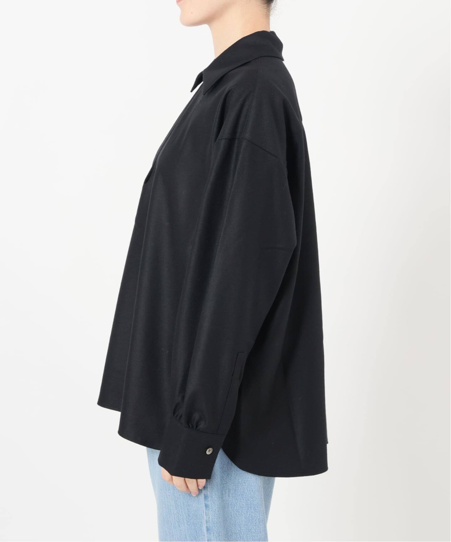 IENA LA BOUCLE ウールジャージスキッパーシャツ（シャツ／ブラウス