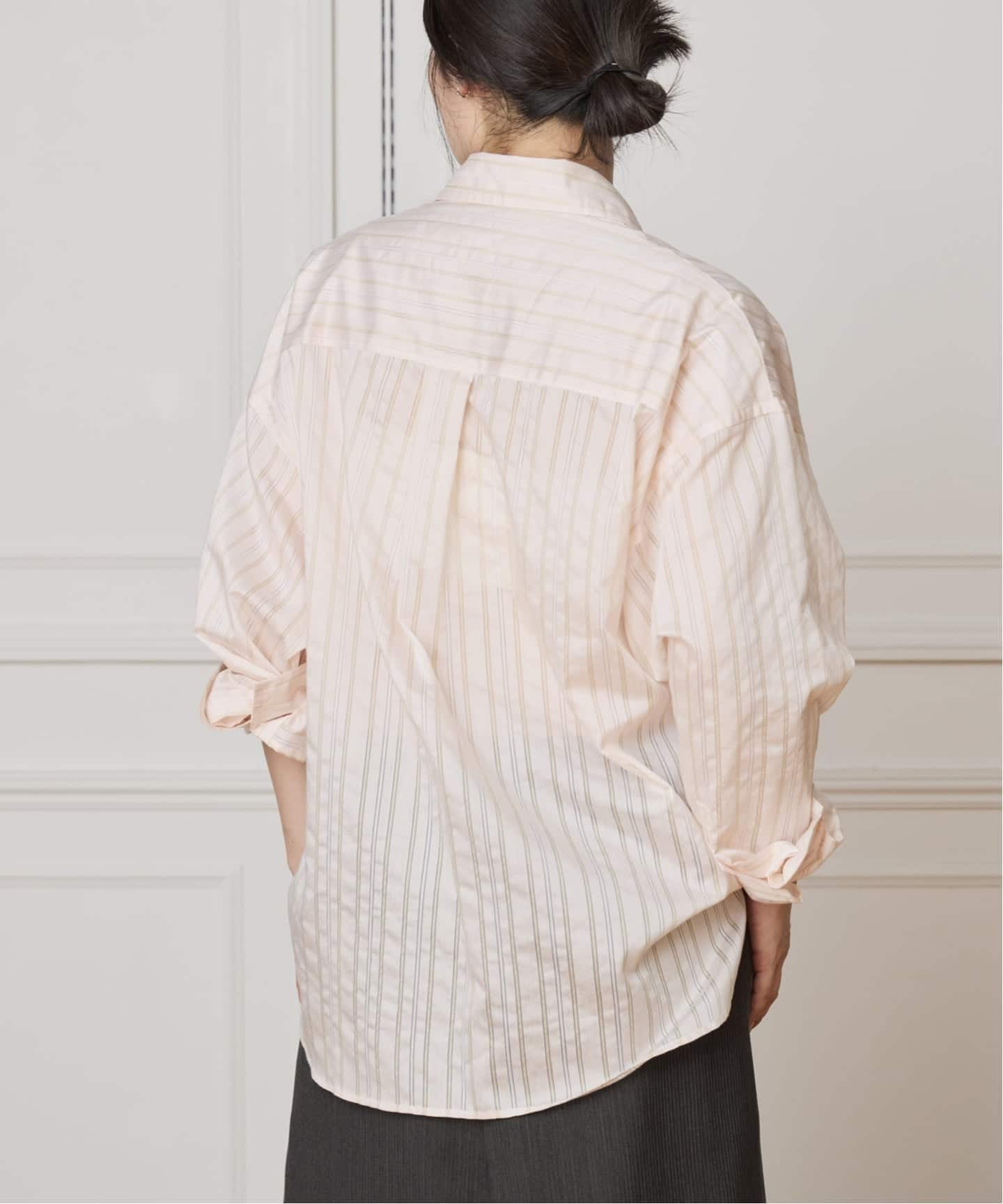 IENA LA BOUCLE シアーストライプシャツ（シャツ／ブラウス）｜IENA