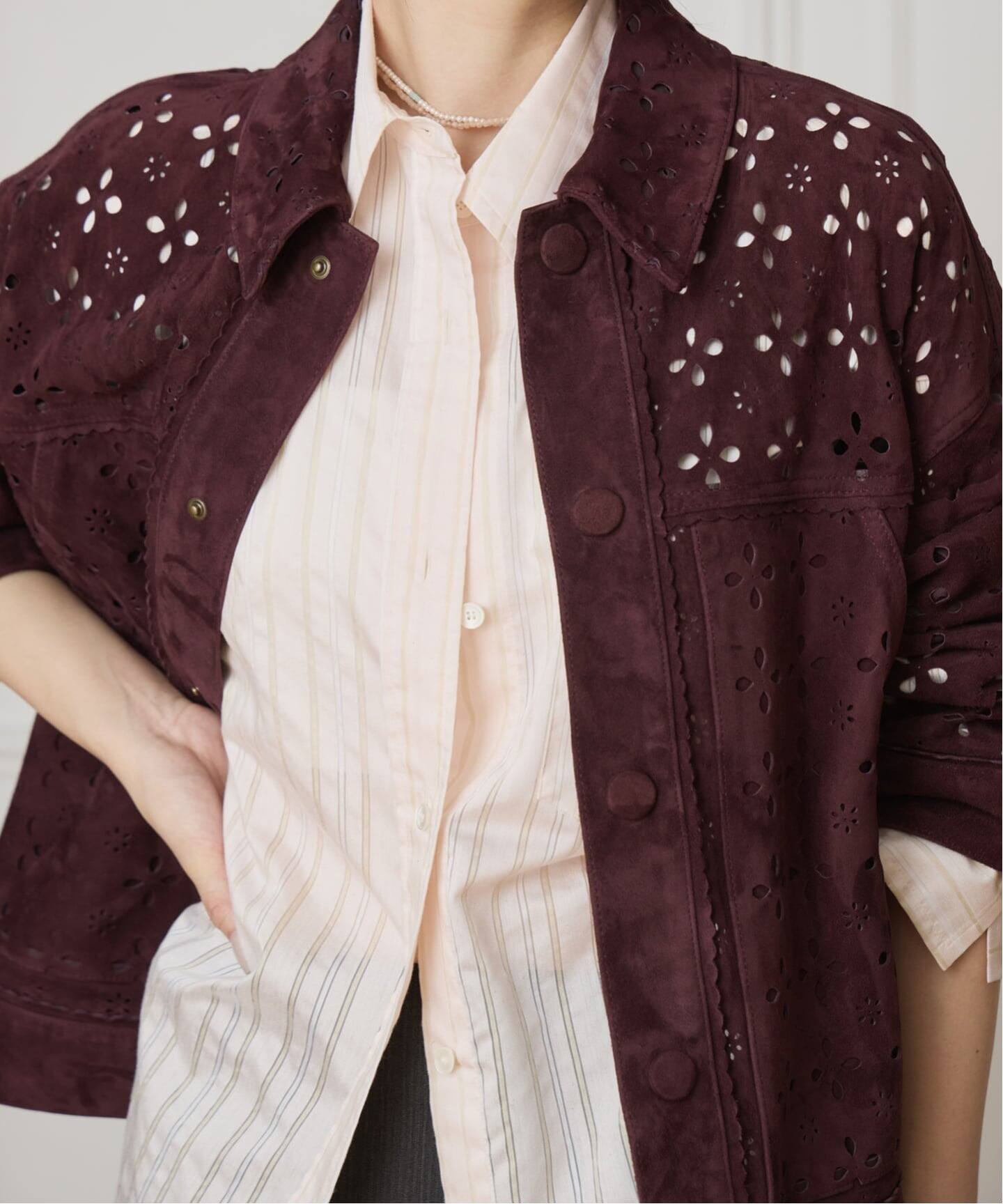 IENA LA BOUCLE シアーストライプシャツ（シャツ／ブラウス）｜IENA
