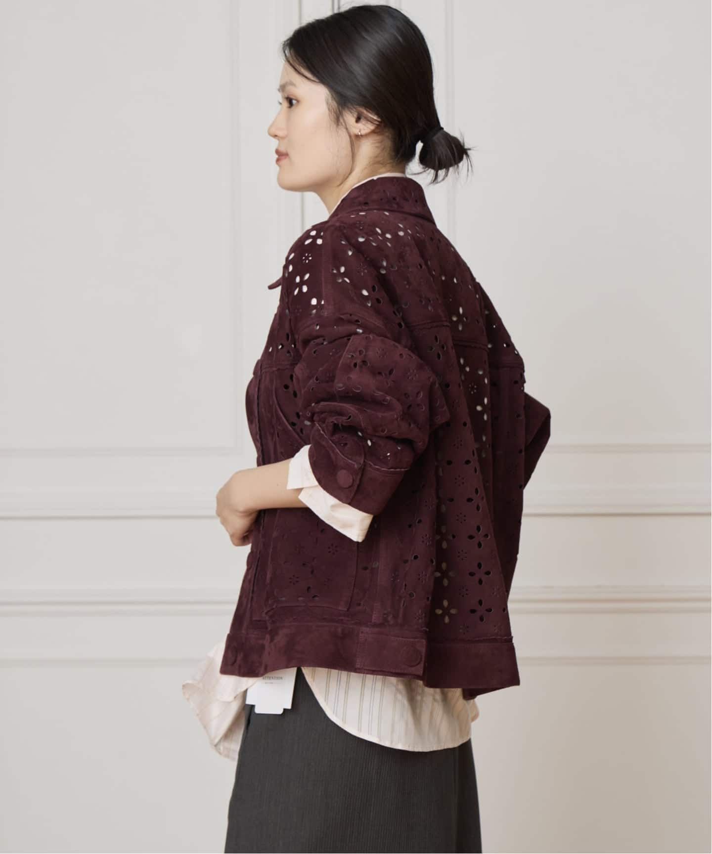 IENA LA BOUCLE シアーストライプシャツ（シャツ／ブラウス）｜IENA