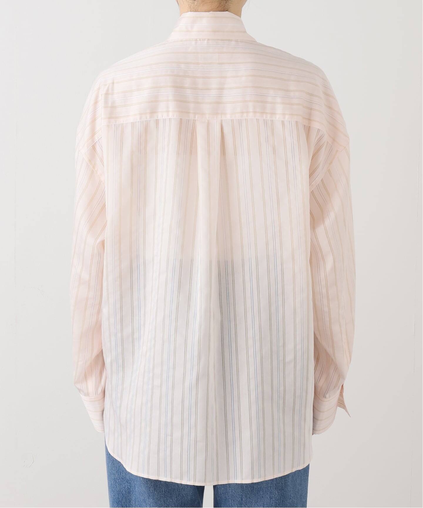 IENA LA BOUCLE シアーストライプシャツ（シャツ／ブラウス）｜IENA