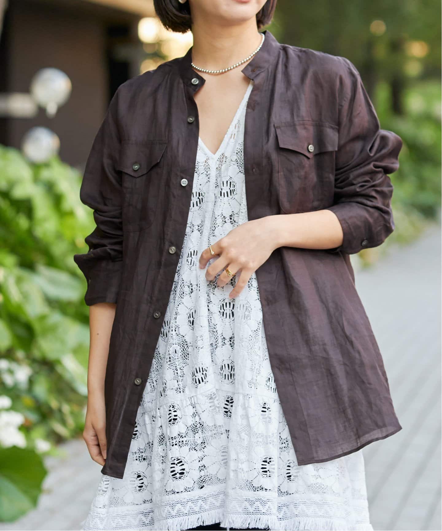 ブラウス シャツ IENA LA BOUCLE ラミーシアーシャツ レディース IENA LA BOUCLE ラミーシアーシャツ（シャツ／ブラウス）｜IENA