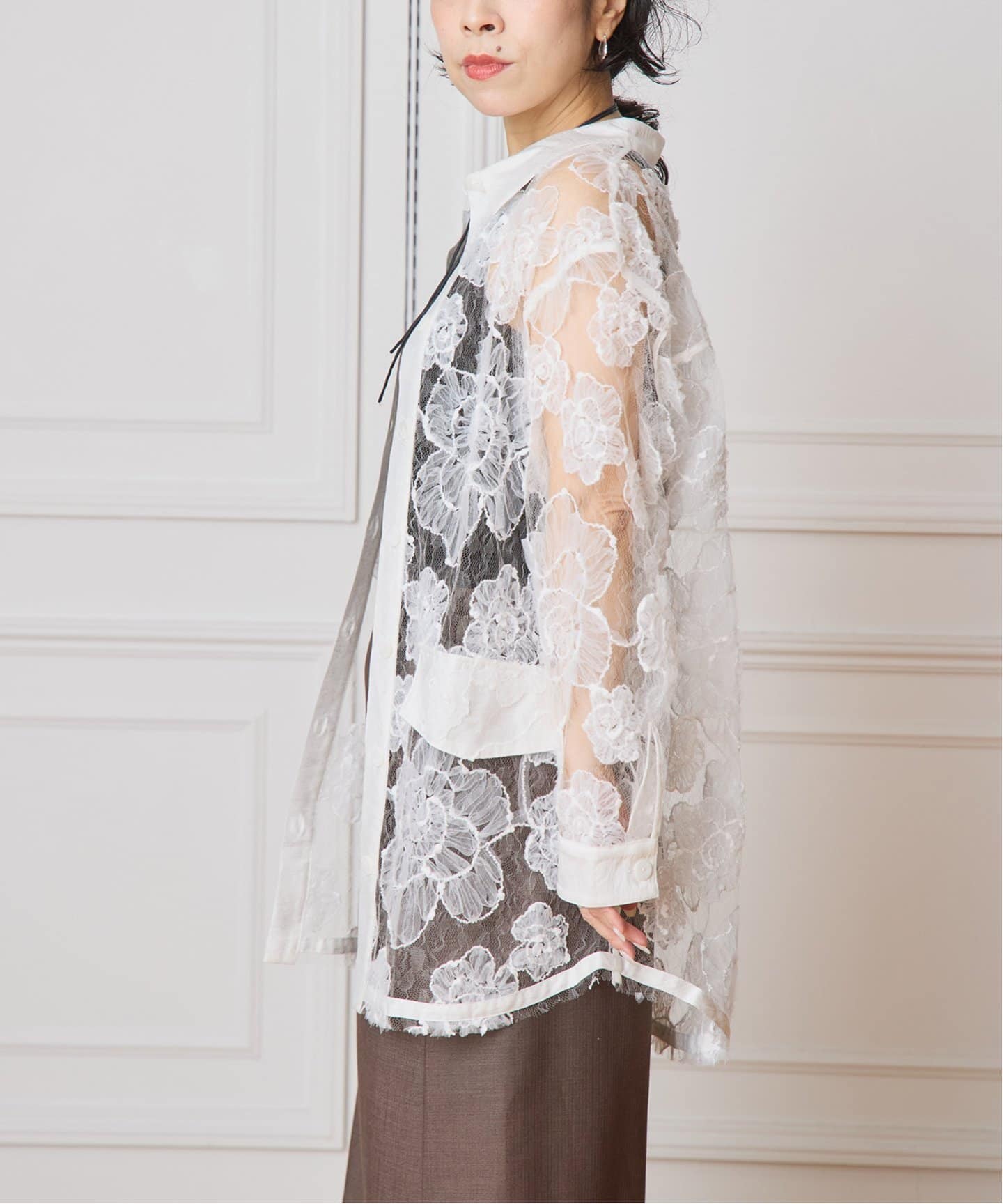 美品☆IENA☆バウムウンドヘルガーデンOrganzaシャツ IENA（イエナ）の「BAUM UND PFERDGARTEN/バウム ウンド ヘル