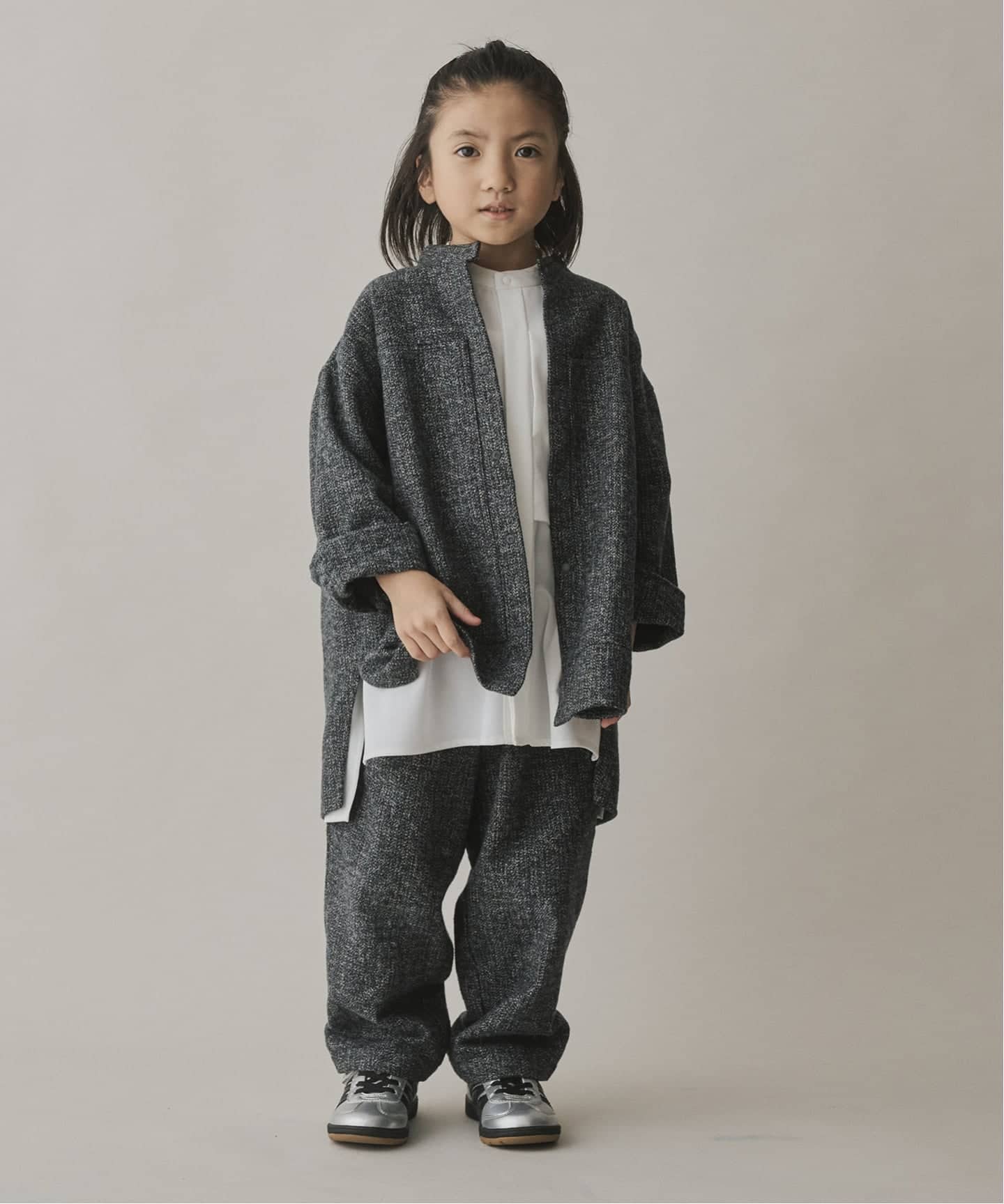 MOUN TEN. / マウンテン 別注 cotton tweed shirt kids（キッズ