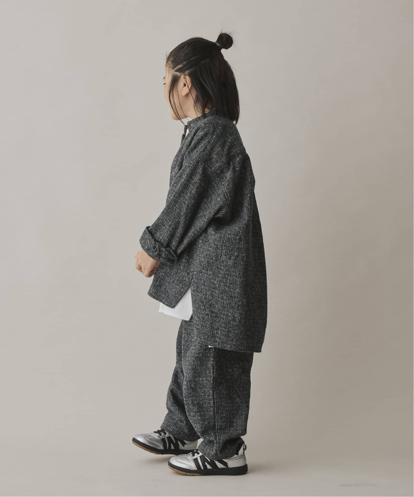 MOUN TEN. / マウンテン 別注 cotton tweed shirt kids（キッズウェア