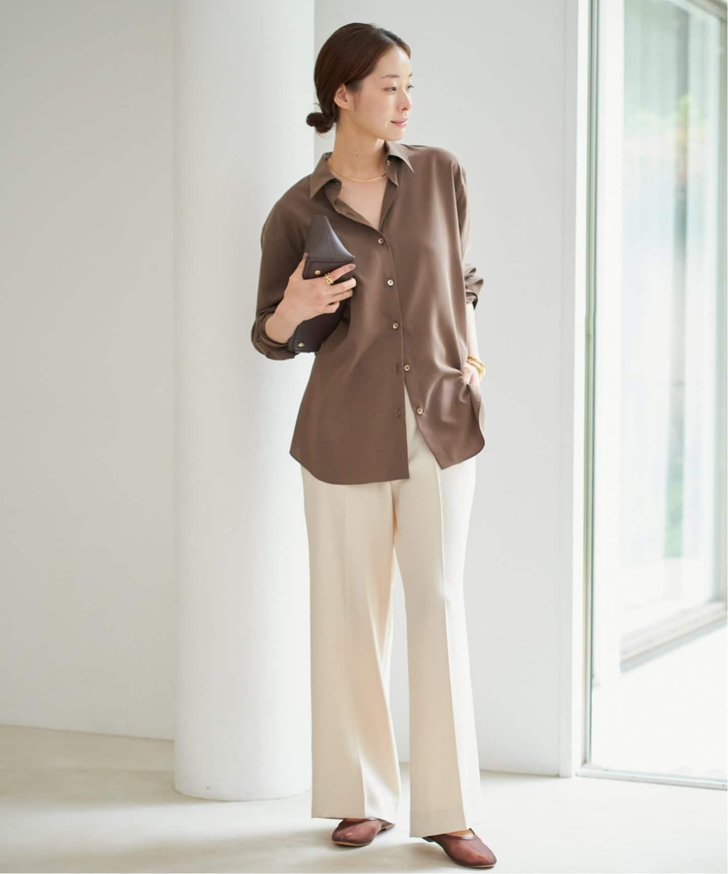 Sway Back Tuck シャツ（シャツ／ブラウス）｜Plage（プラージュ）の