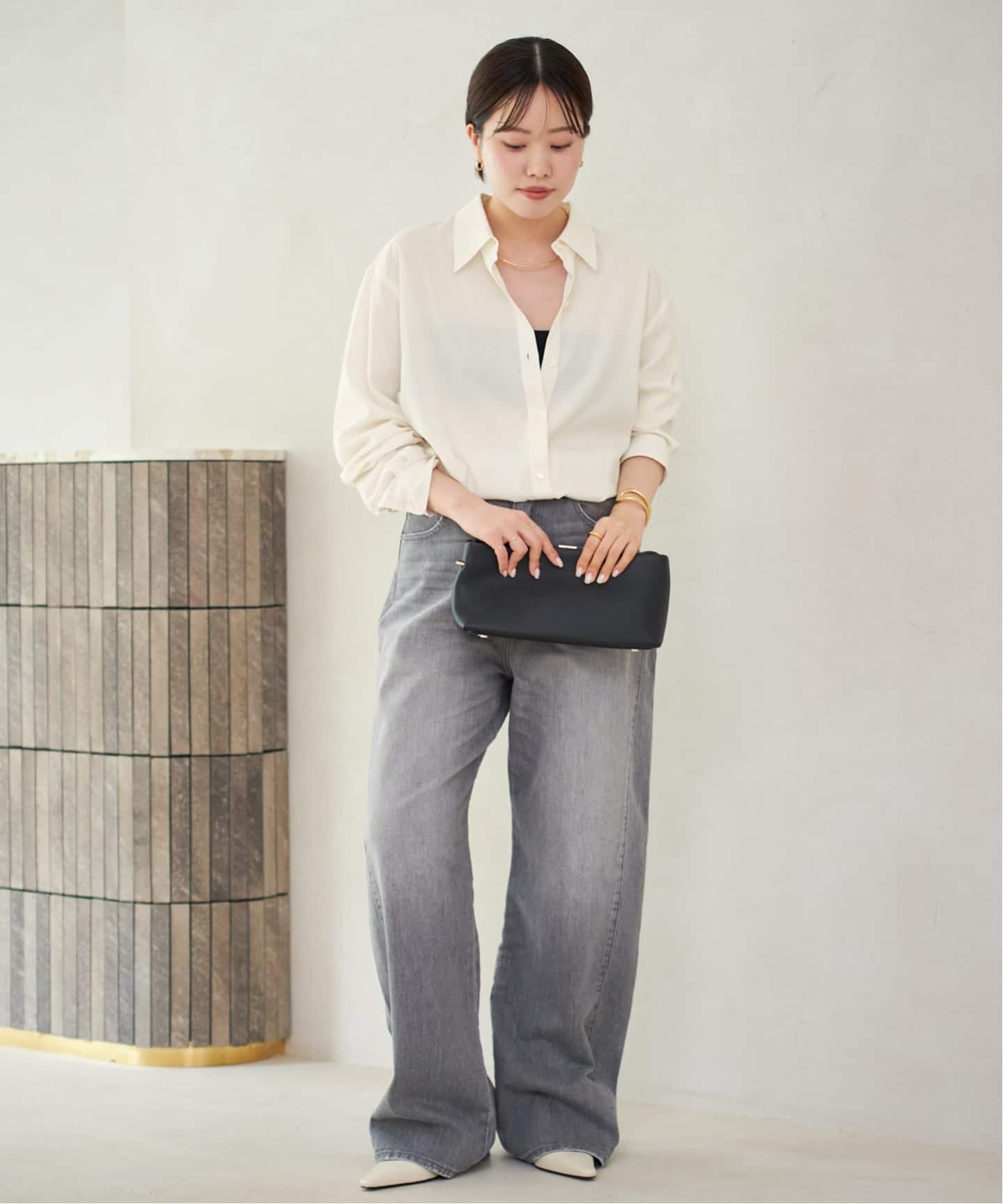 Sway Back Tuck シャツ（シャツ／ブラウス）｜Plage（プラージュ）の