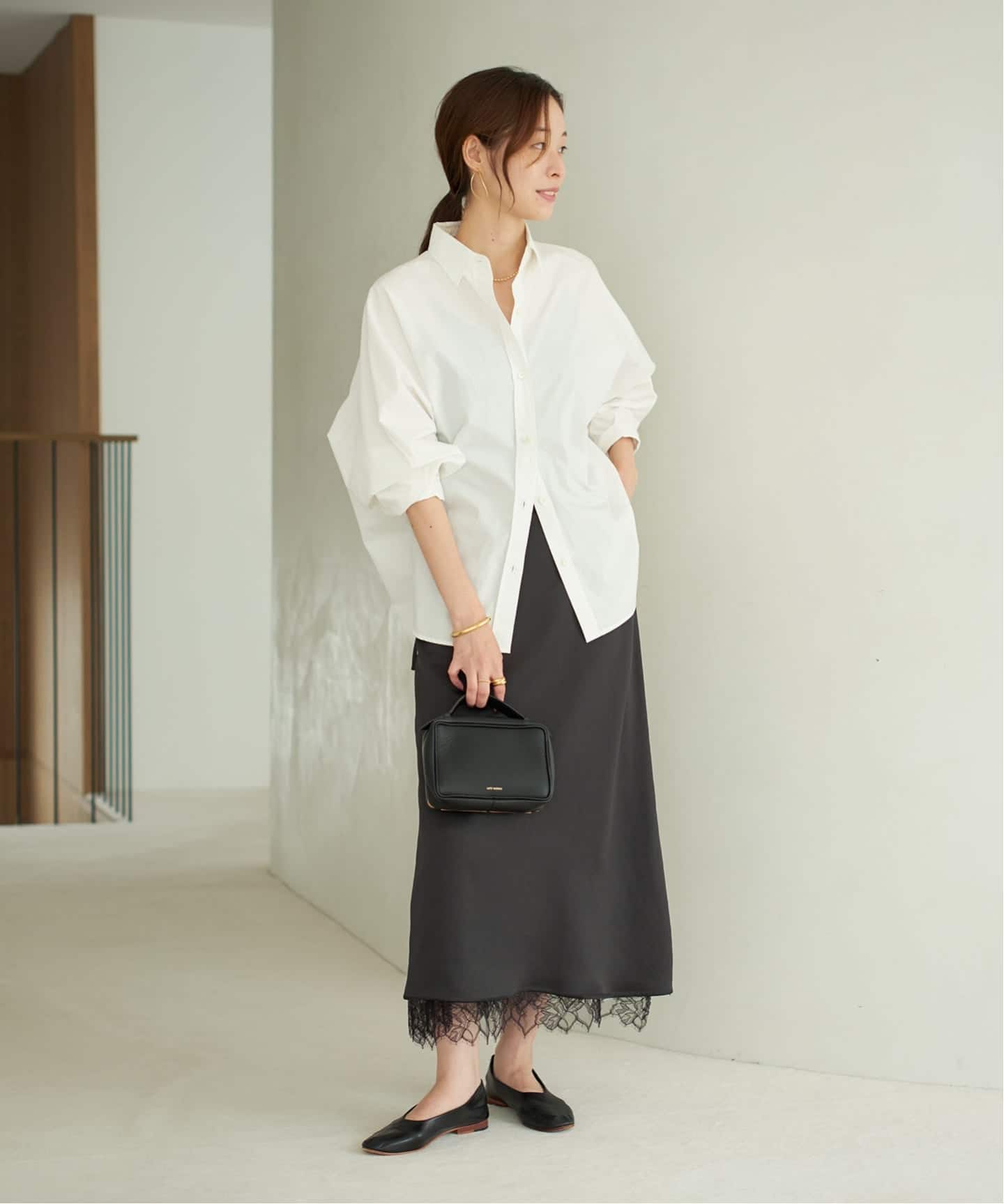 Plage プラージュ Memory Taffeta Dolman シャツ Plage Memory Taffeta Dolman シャツ