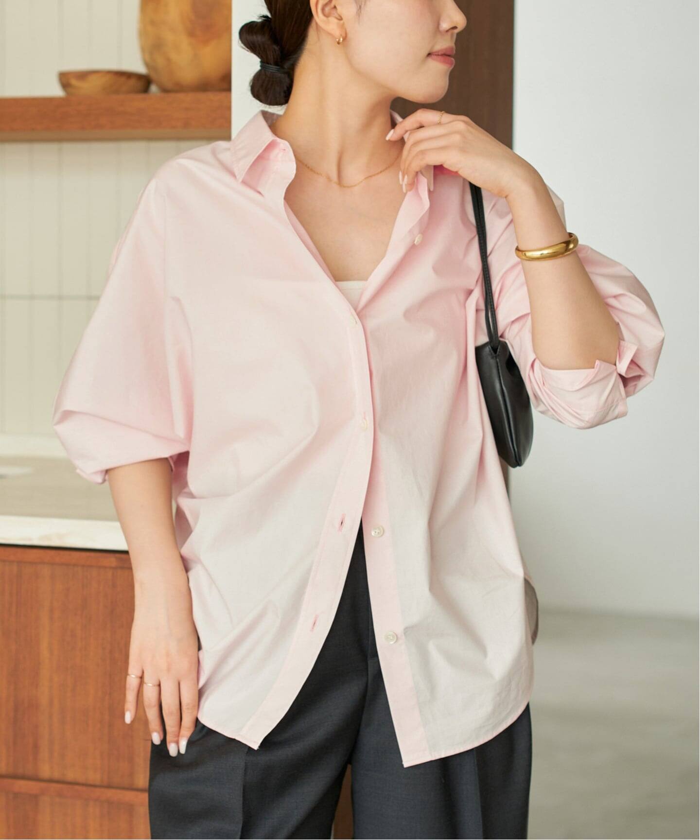 Plage プラージュ Memory Taffeta Dolman シャツ Plage プラージュ Memory Taffeta Dolman シャツ Plage Memory