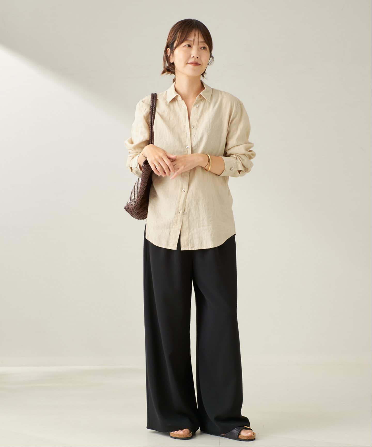 プラージュPlageリネンシャツブラウス Garment Dye Linen シャツ（シャツ／ブラウス）｜Plage
