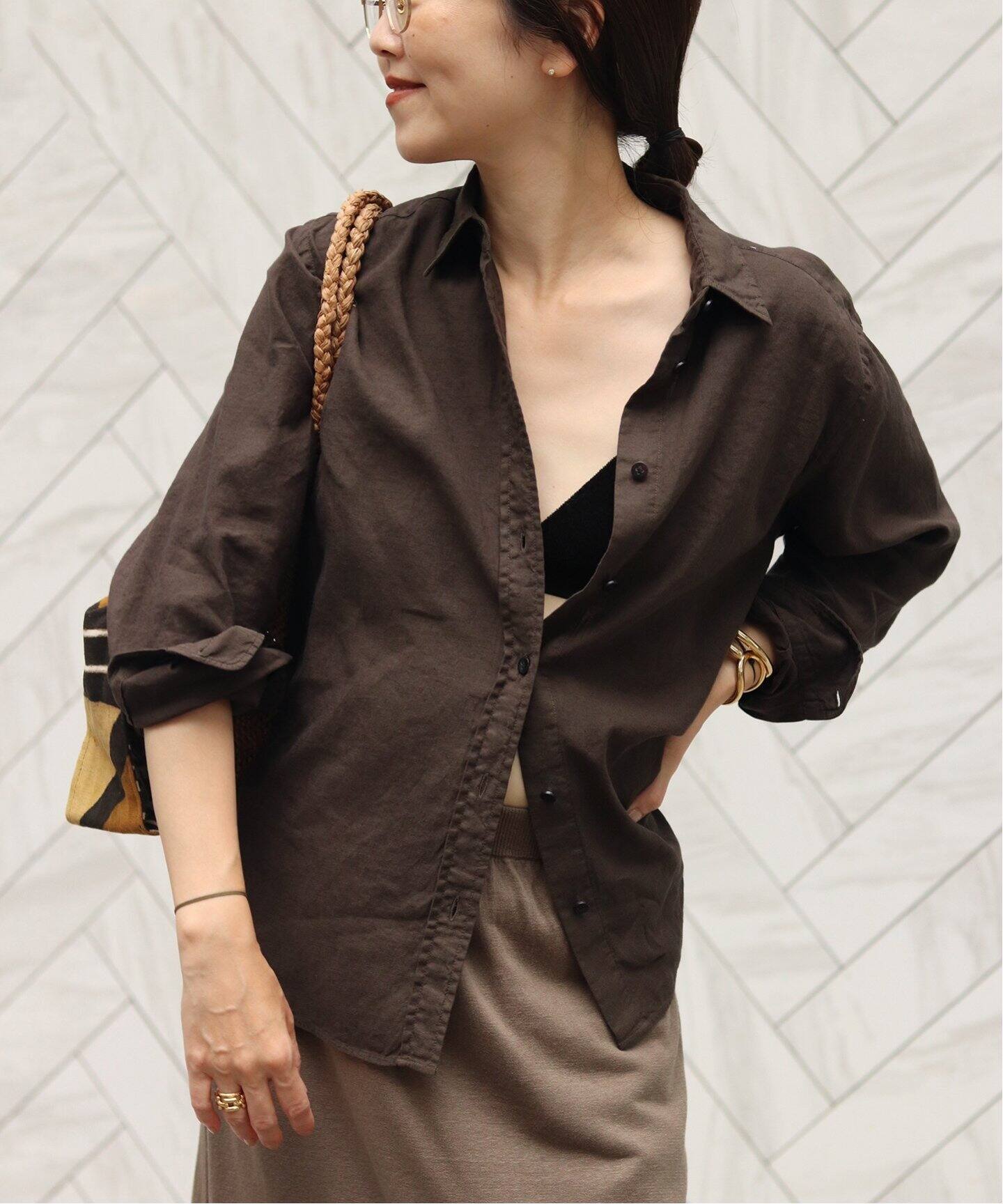 Garment Dye Linen シャツ（シャツ／ブラウス）｜Plage（プラージュ 