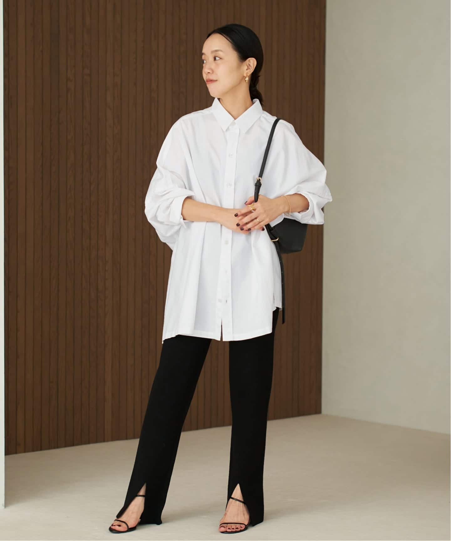 plageプラージュ ＊OX Poncho シャツ プラージュ Plage Light OX Poncho シャツ （ホワイト