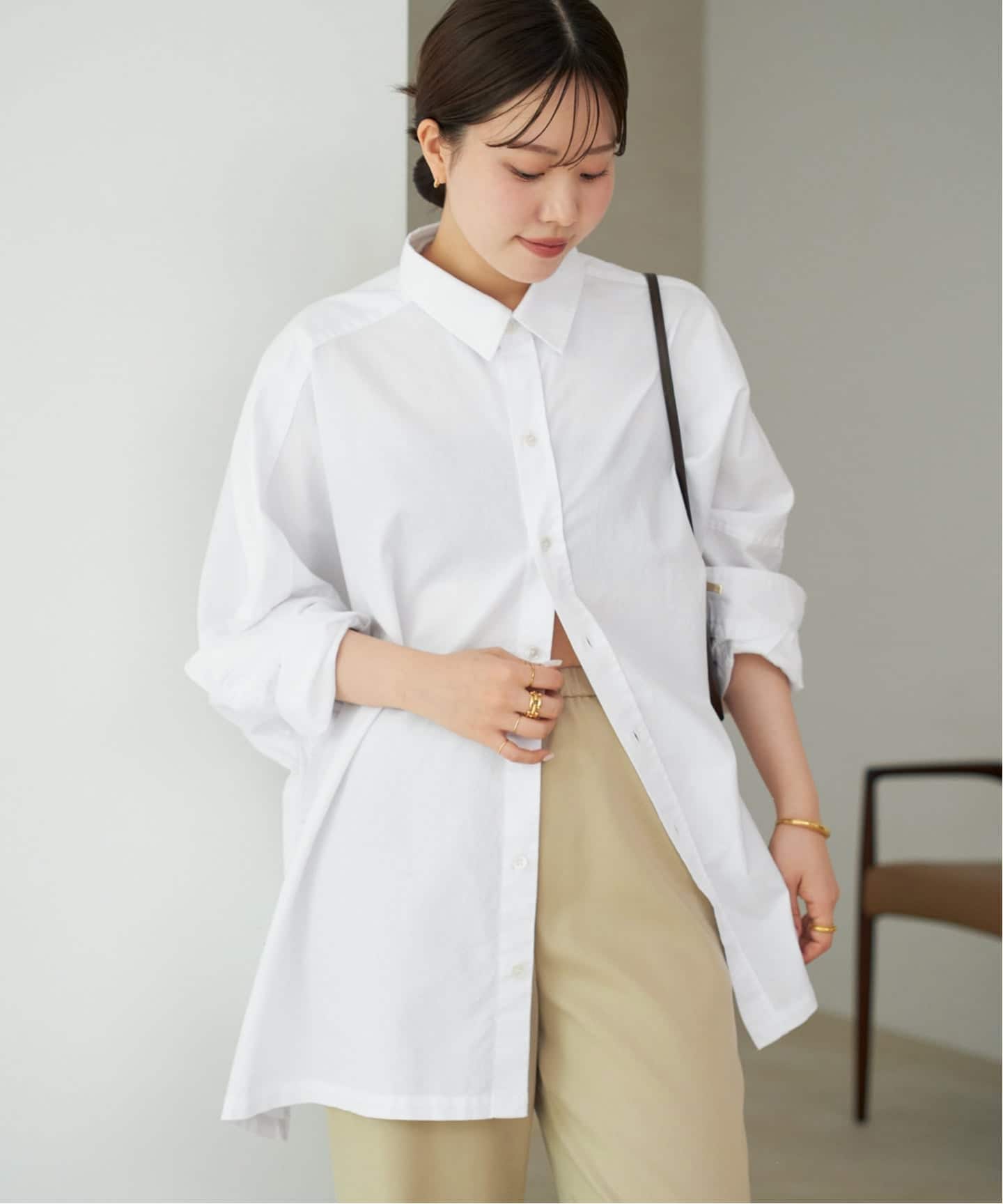 追加》Light OX Poncho シャツ（シャツ／ブラウス）｜Plage