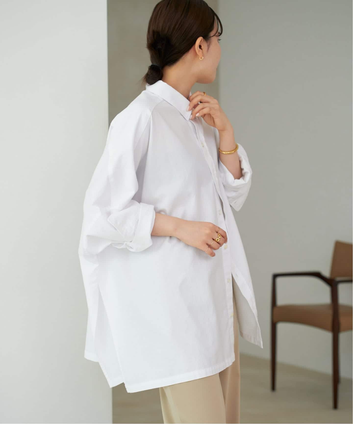 plage シャツ 追加》Light OX Poncho シャツ（シャツ／ブラウス）｜Plage