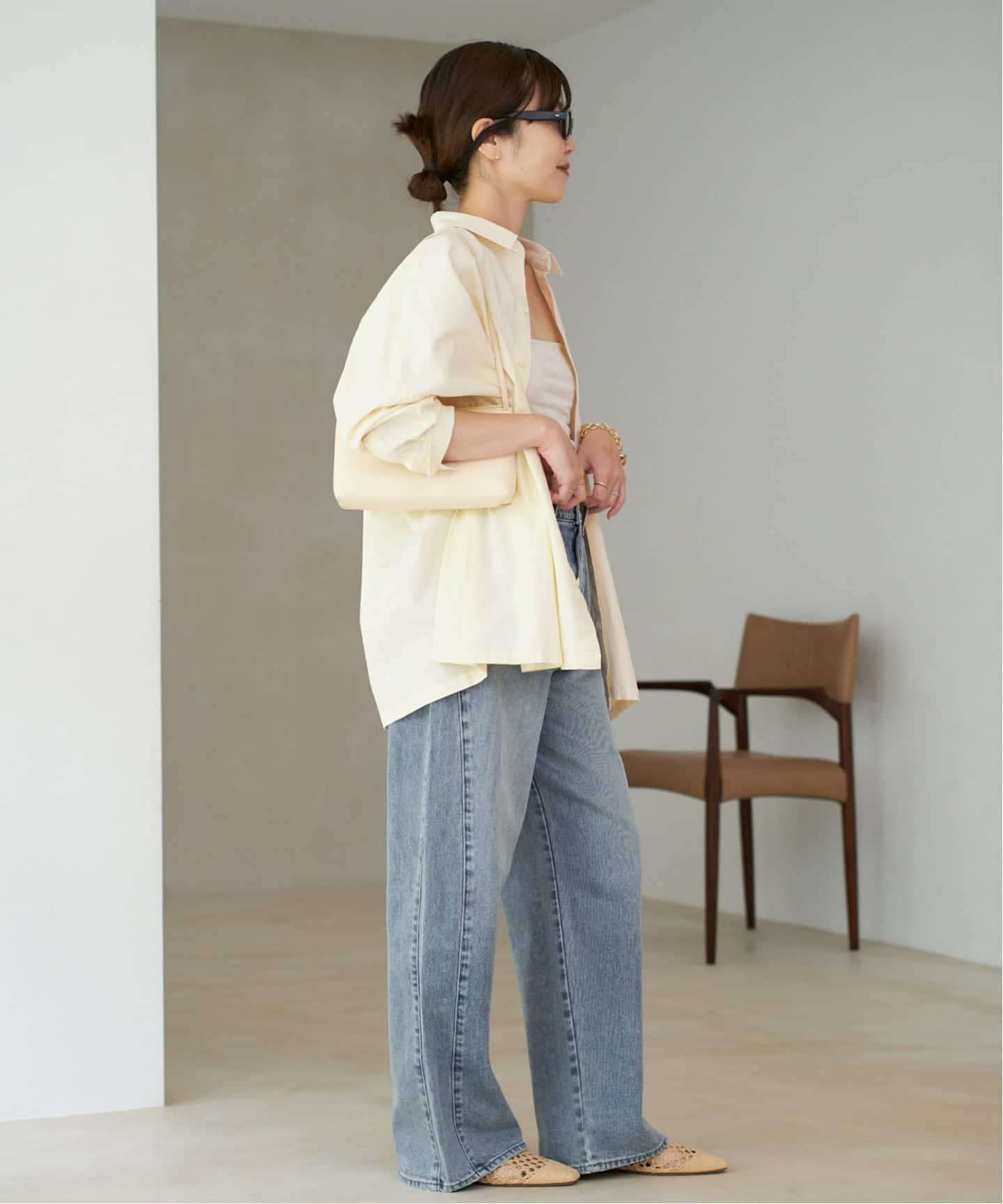 Plage Light OX Poncho シャツ イエロー プラージュ Plage Light OX Poncho シャツ （イエロー