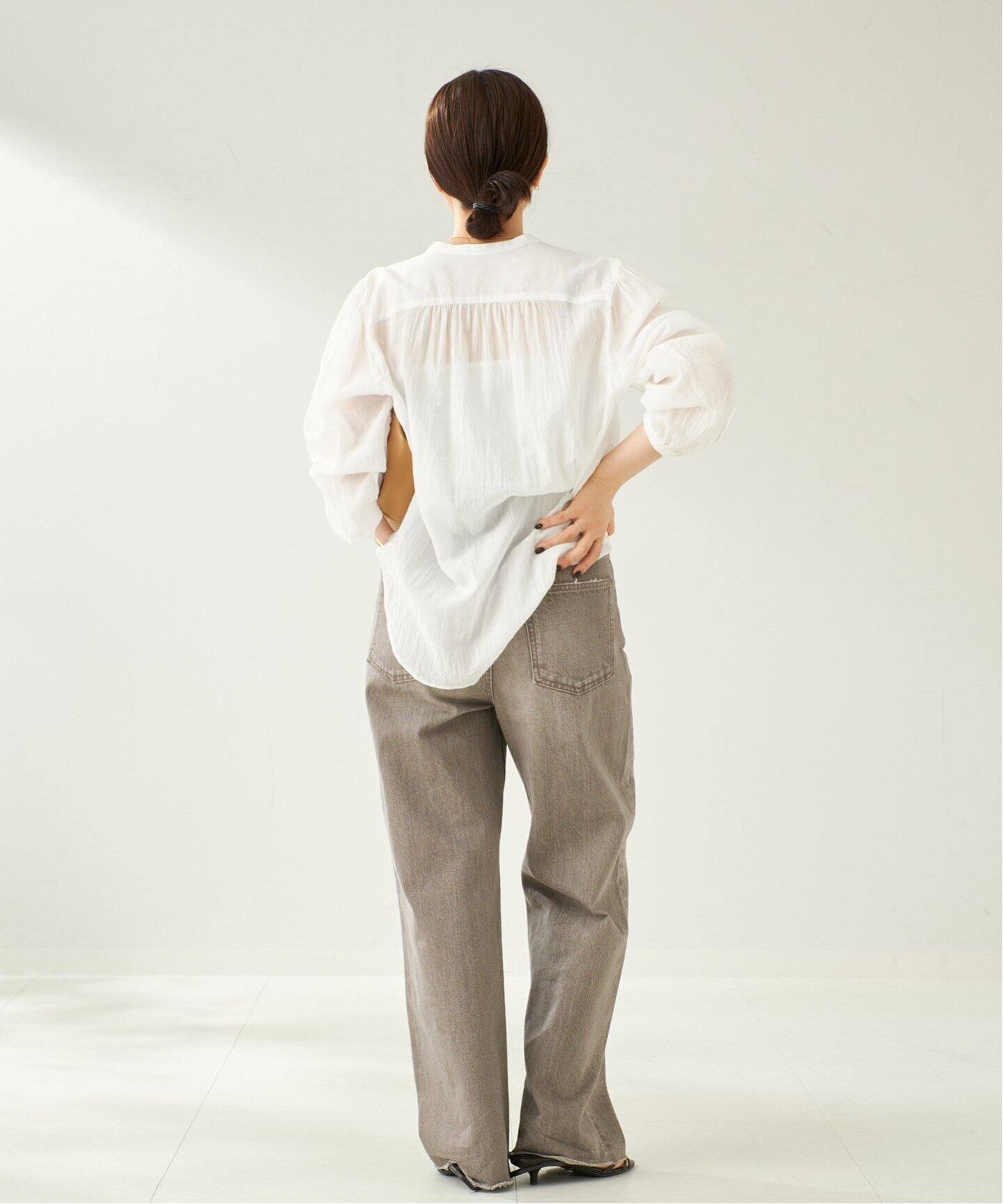 Airy Band Collar シャツ（シャツ／ブラウス）｜Plage