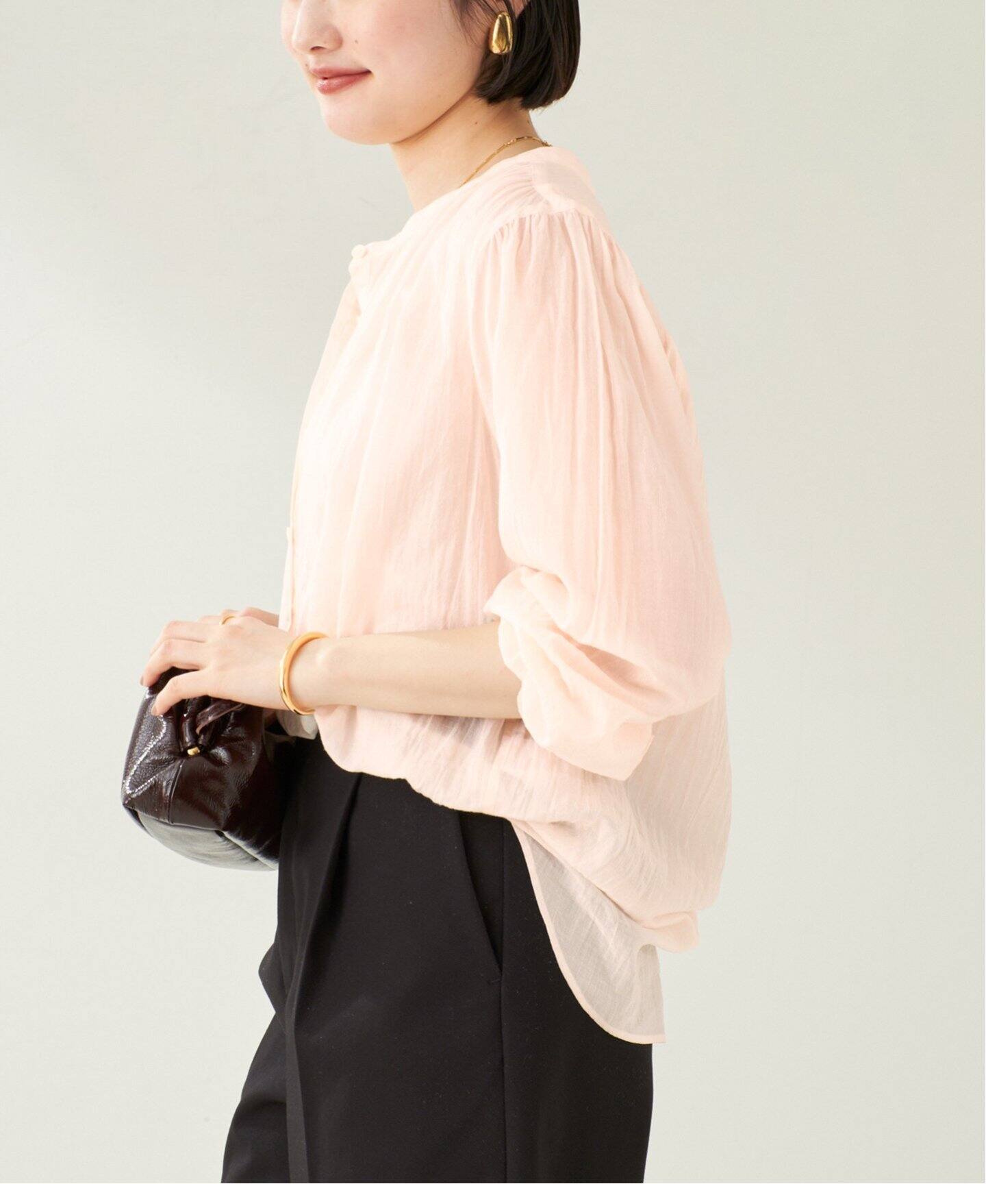 Airy Band Collar シャツ（シャツ／ブラウス）｜Plage（プラージュ）の