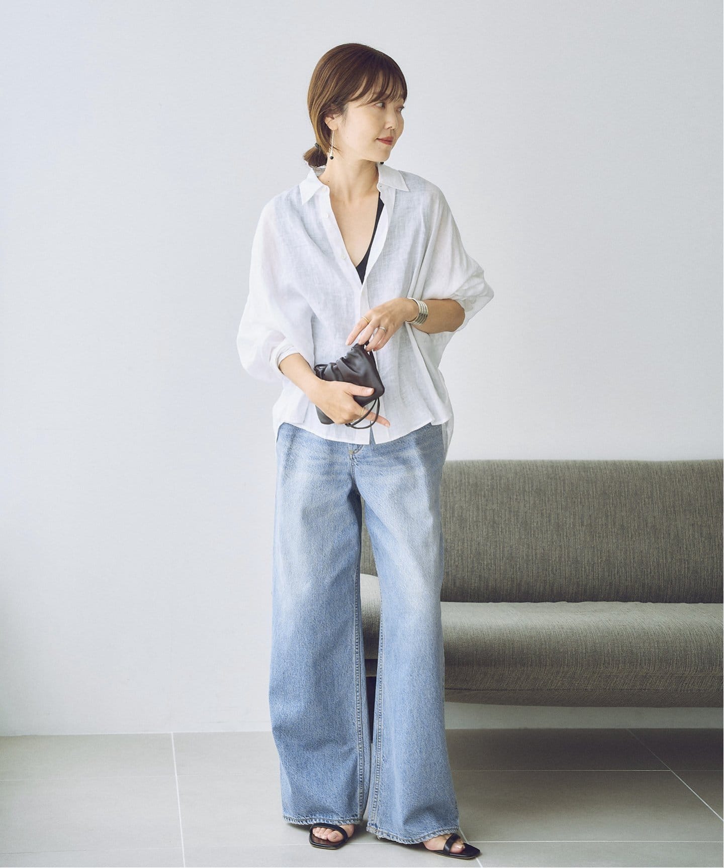 予約》Linen Short シャツ（シャツ／ブラウス）｜Plage