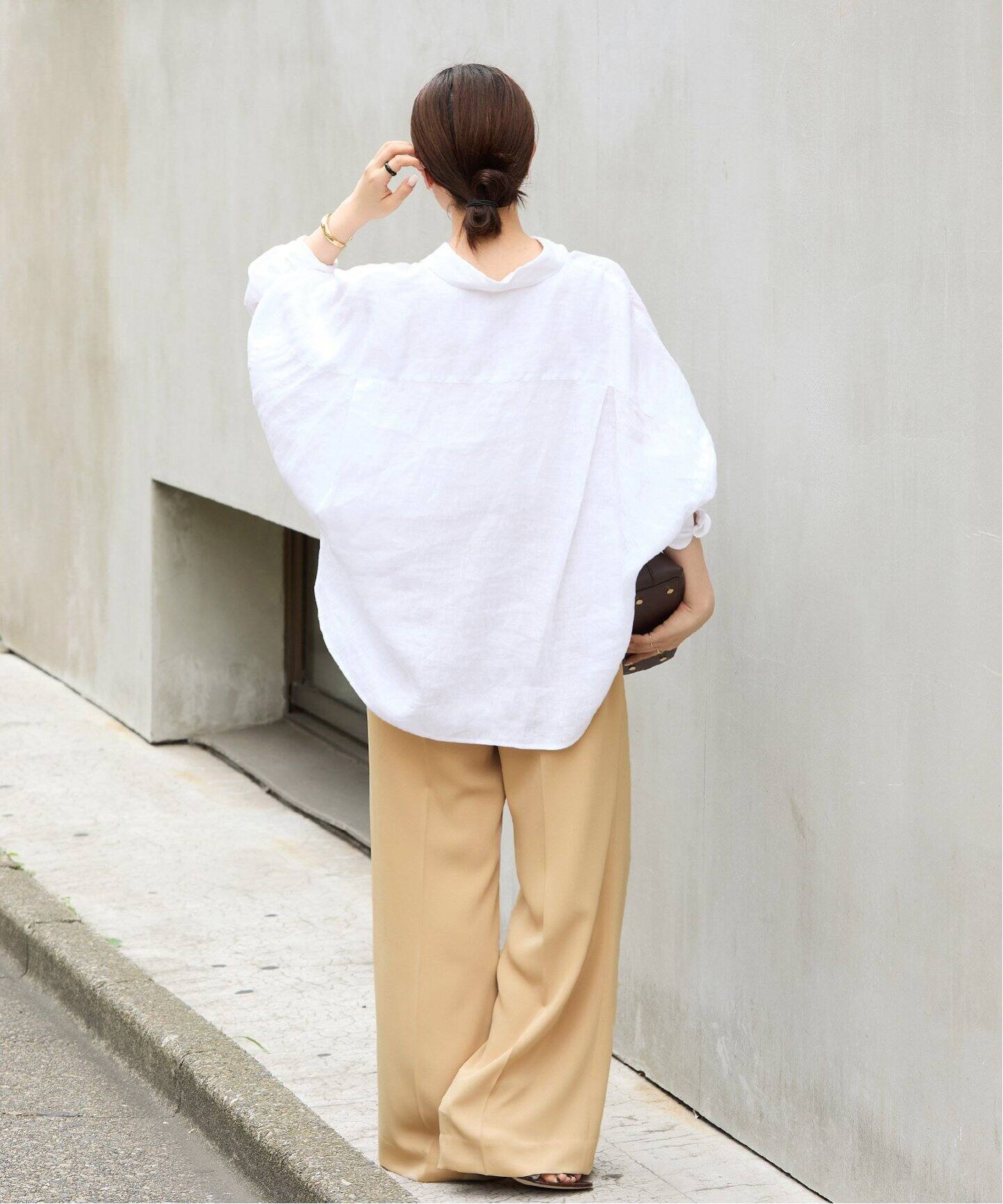 新品　Plage Linen Short シャツ　ホワイト プラージュ Plage 《予約》Linen Short シャツ （ホワイト