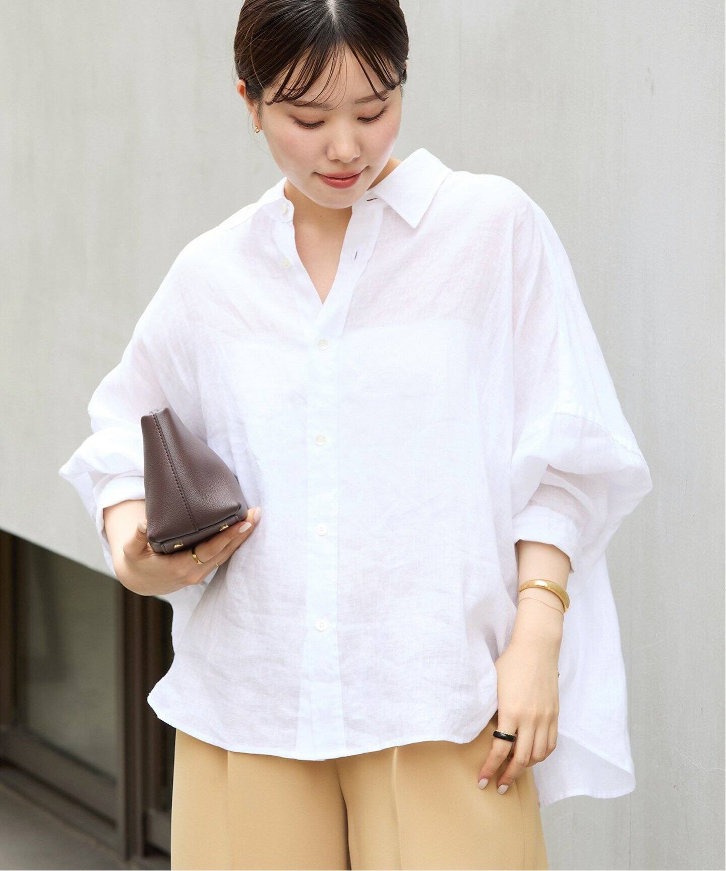 予約》Linen Short シャツ（シャツ／ブラウス）｜Plage