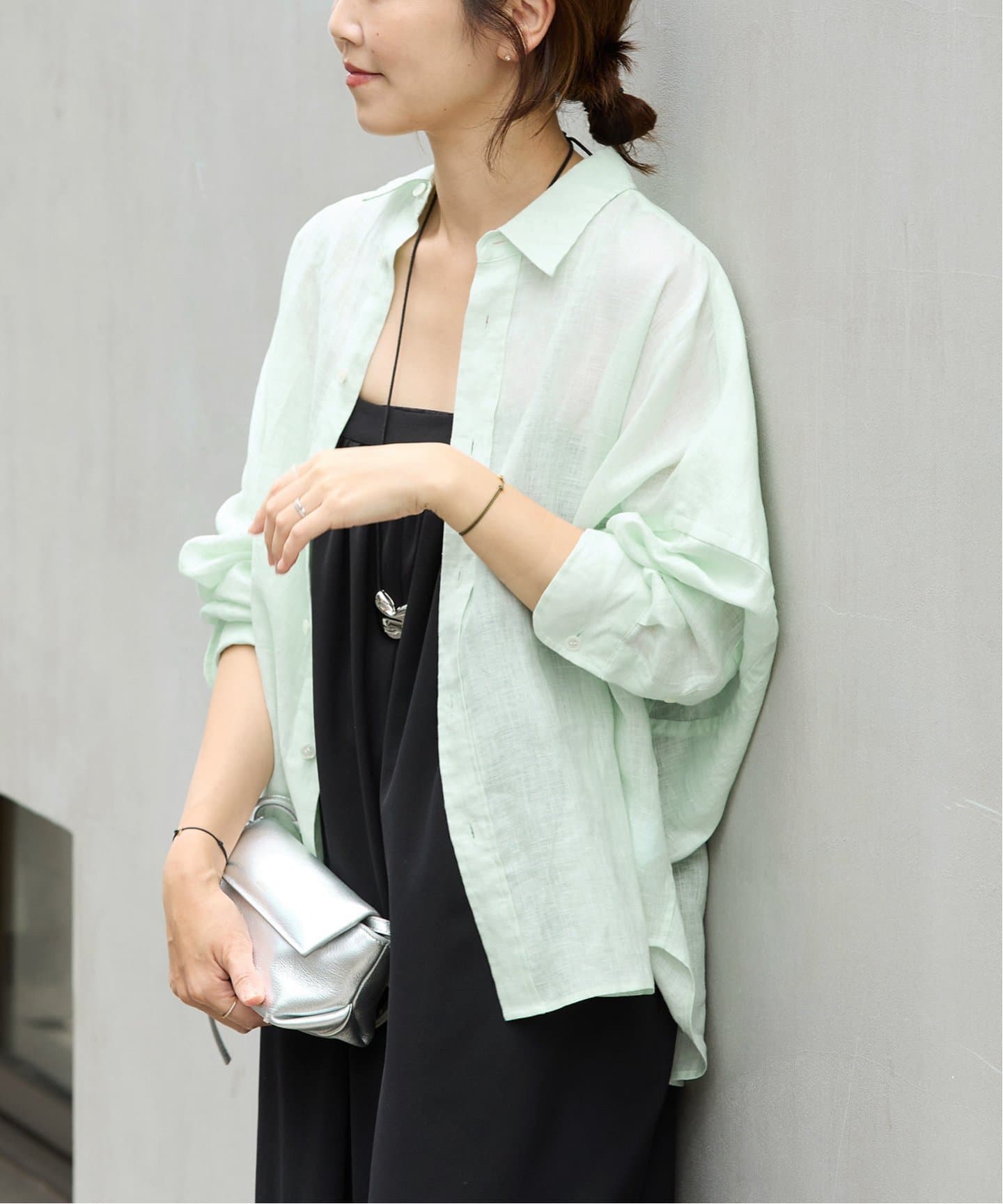 【plage】　Linen Short シャツ 追加》Linen Short シャツ（シャツ/ブラウス）｜Plage